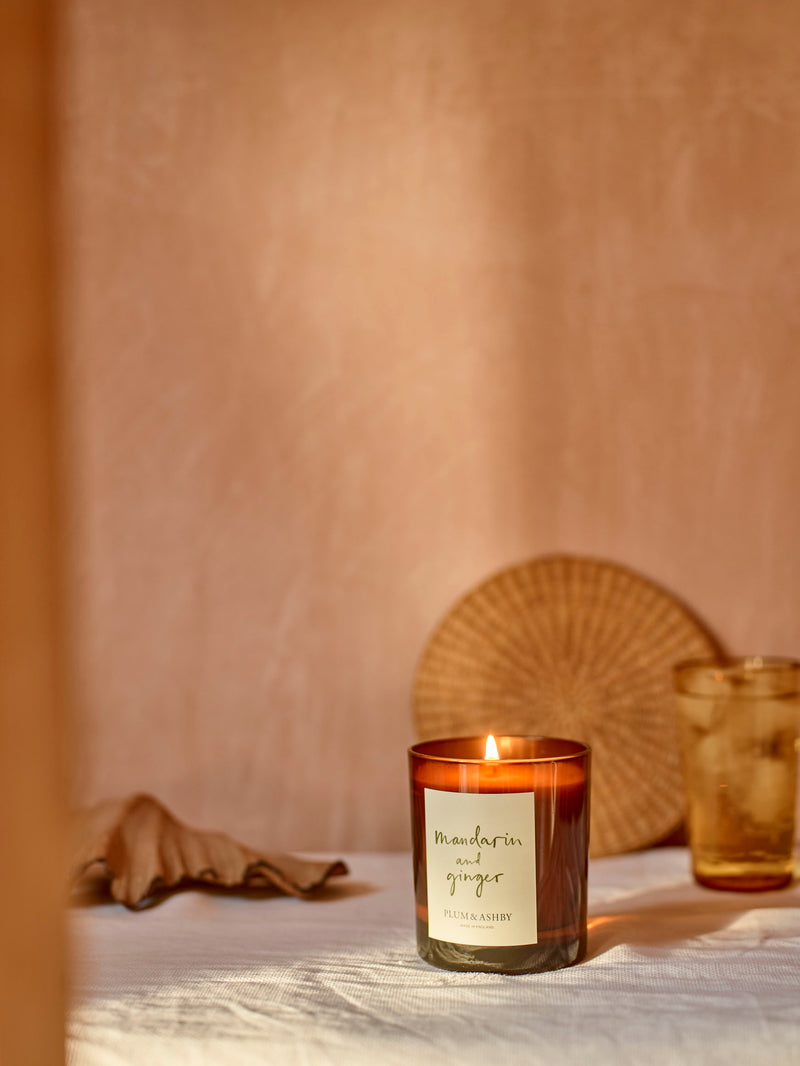 P & A Mandarin & Ginger 220g Candle