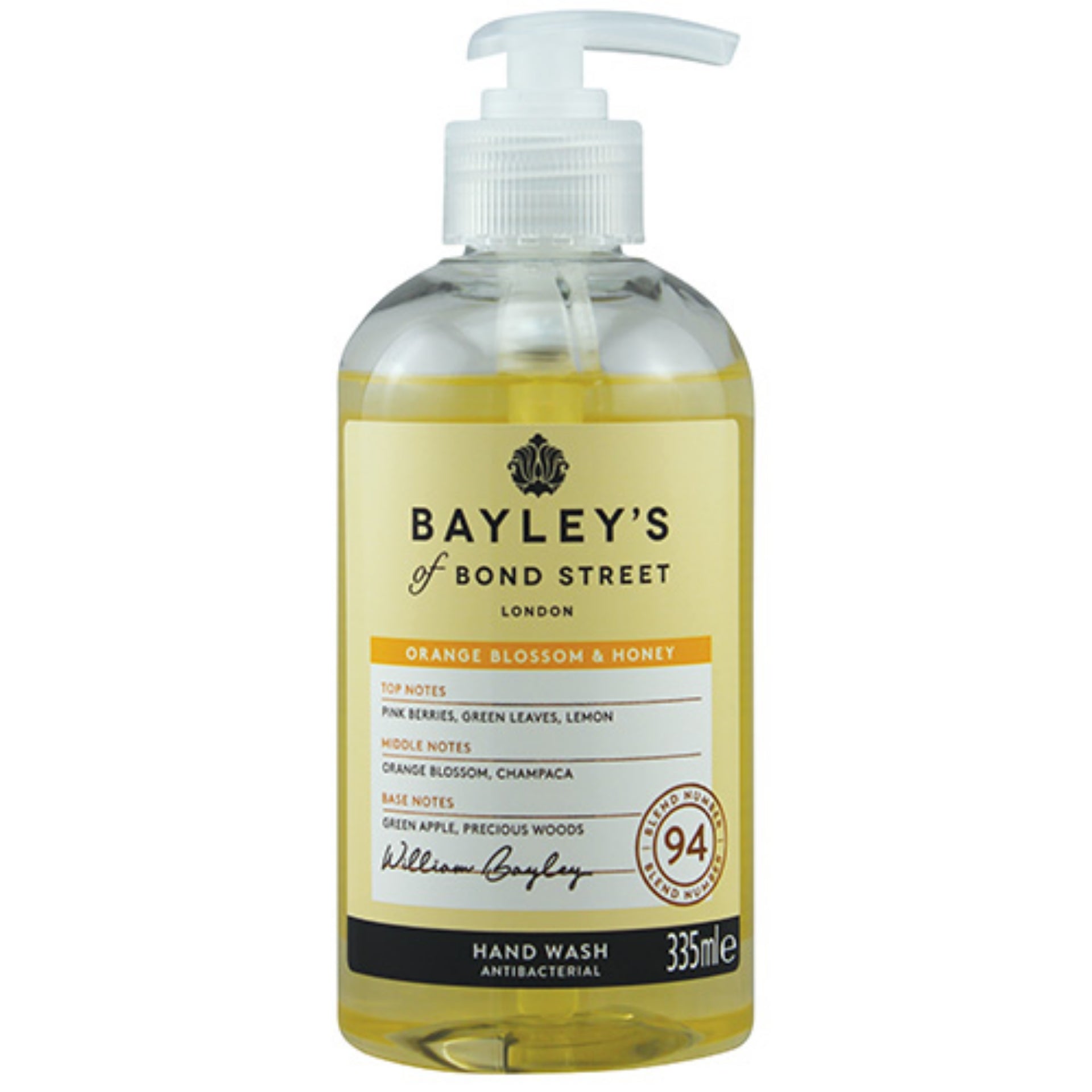 Bayleys Of Bond Street  Orange & Honey Handwash