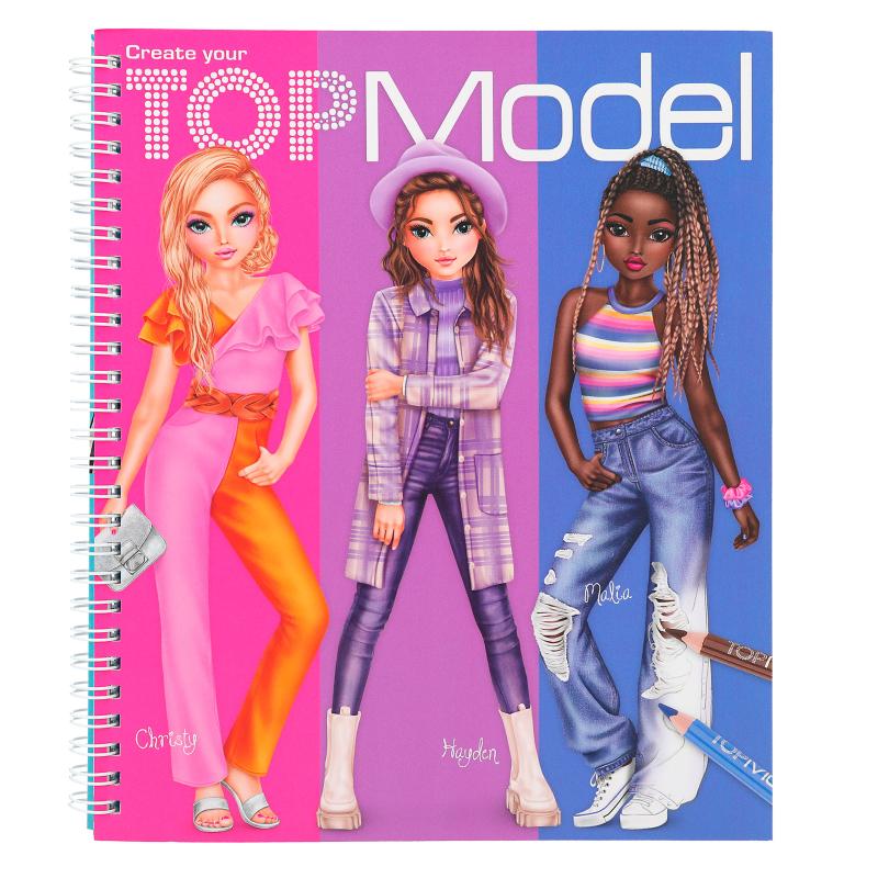 Top Model Colouring Book