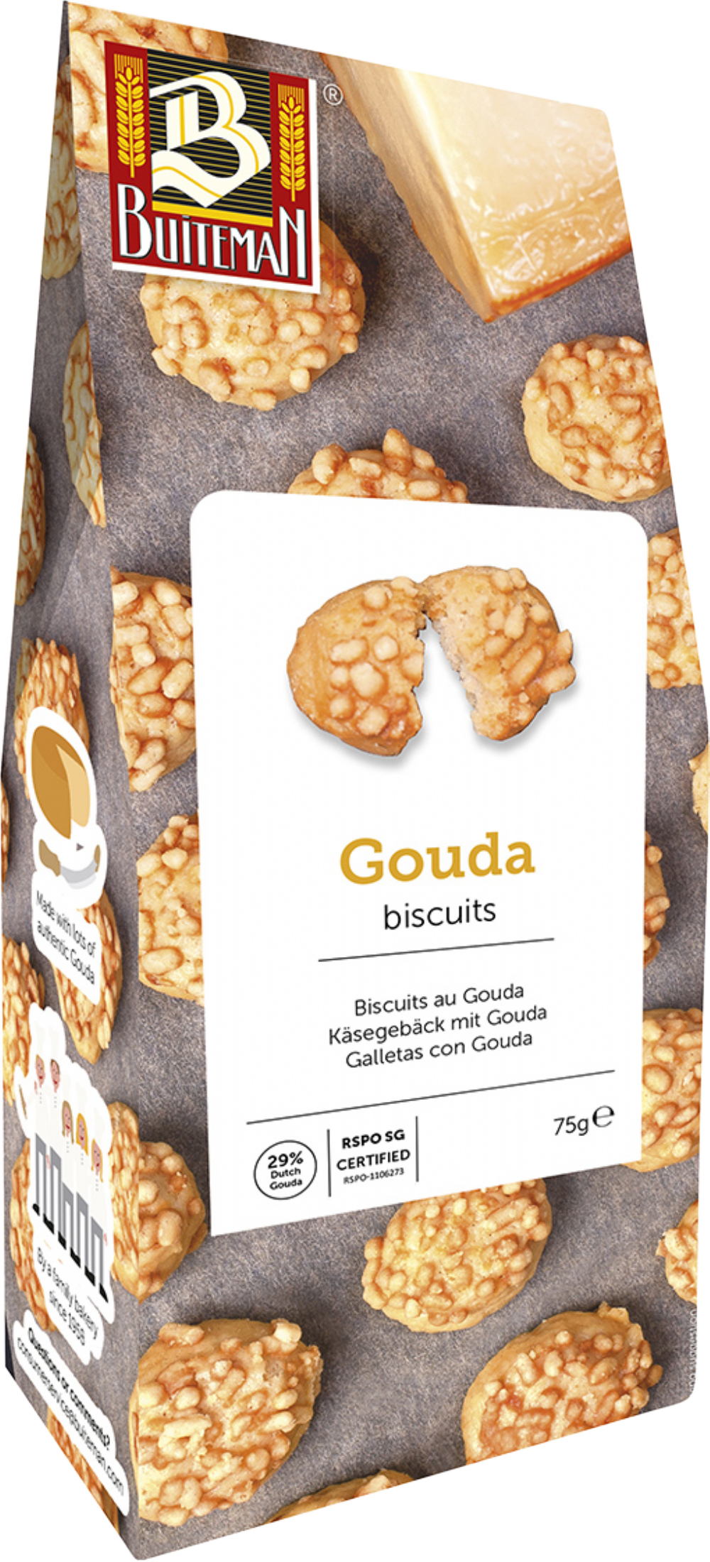 *Buiteman Gouda Biscuits 75g