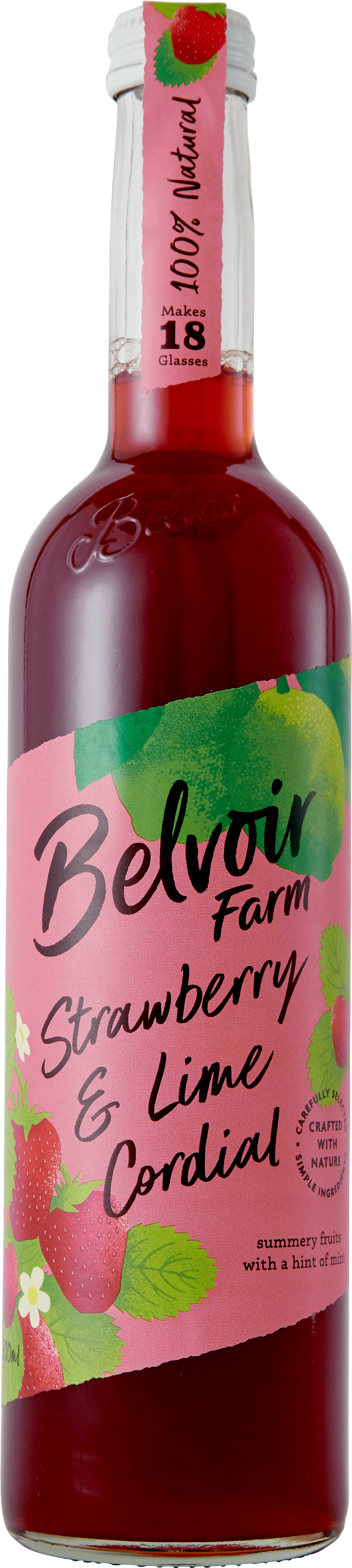 Belvoir Strawberry & Lime Cordial 50cl