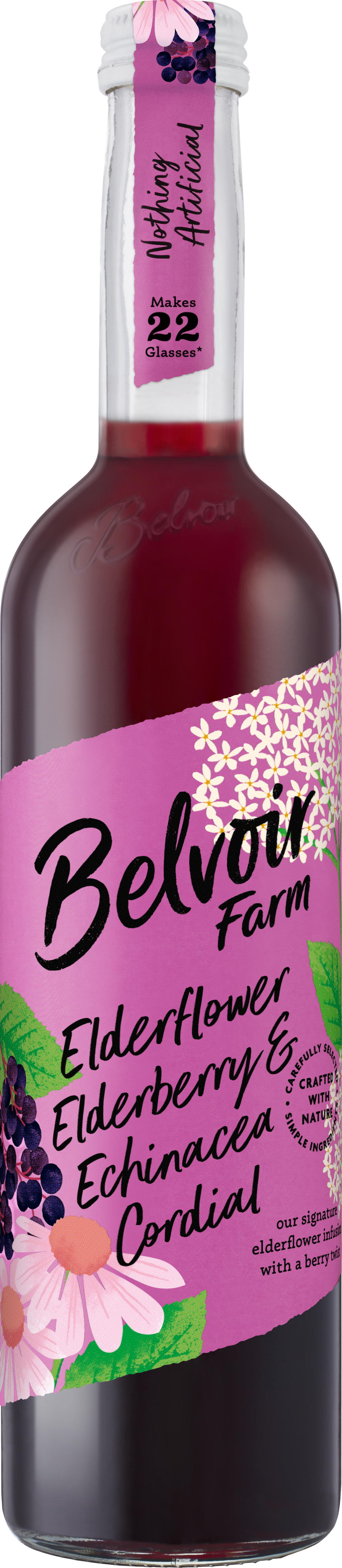 Belvoir Elderflower & Elderberry Cordial 50cl