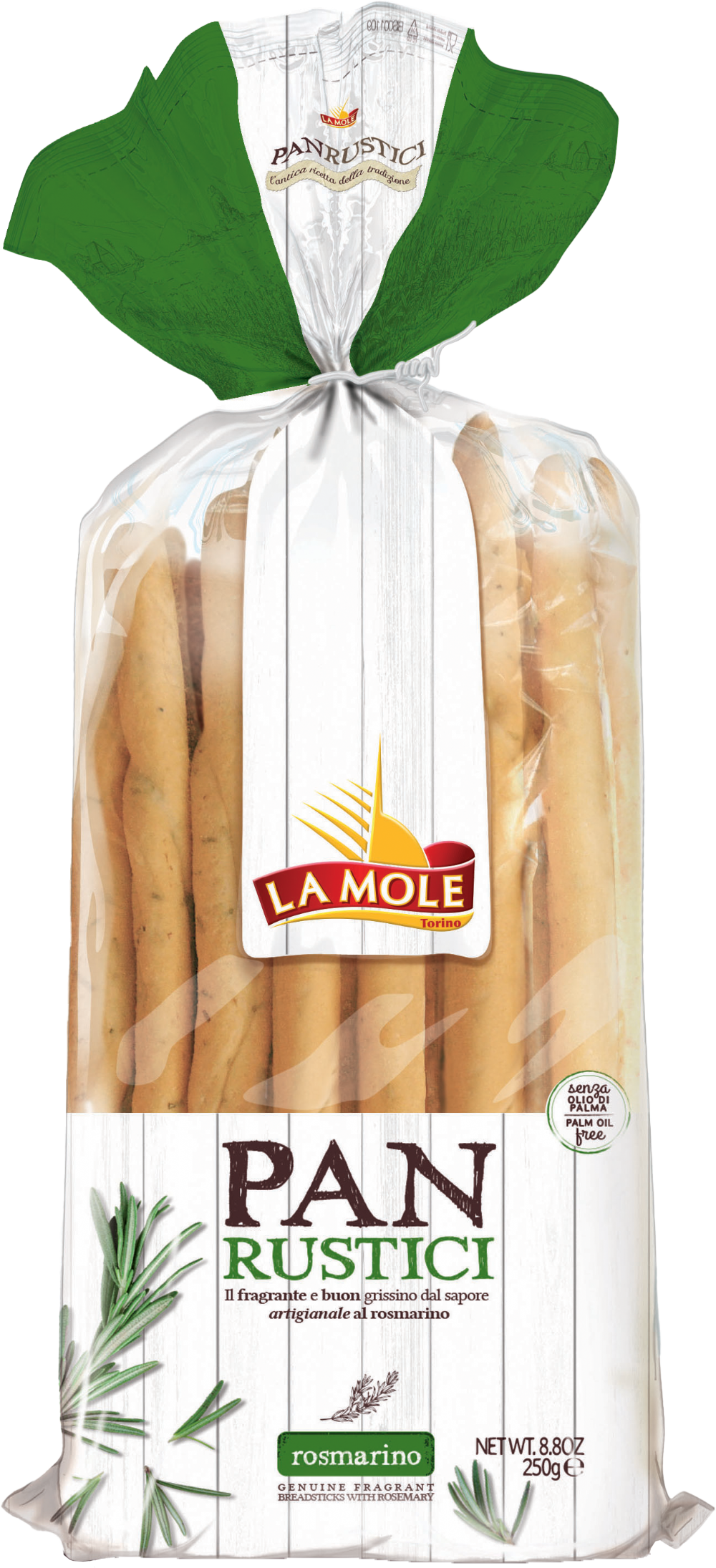 *La Mole Panrustici Breadsticks Rosemary 250g