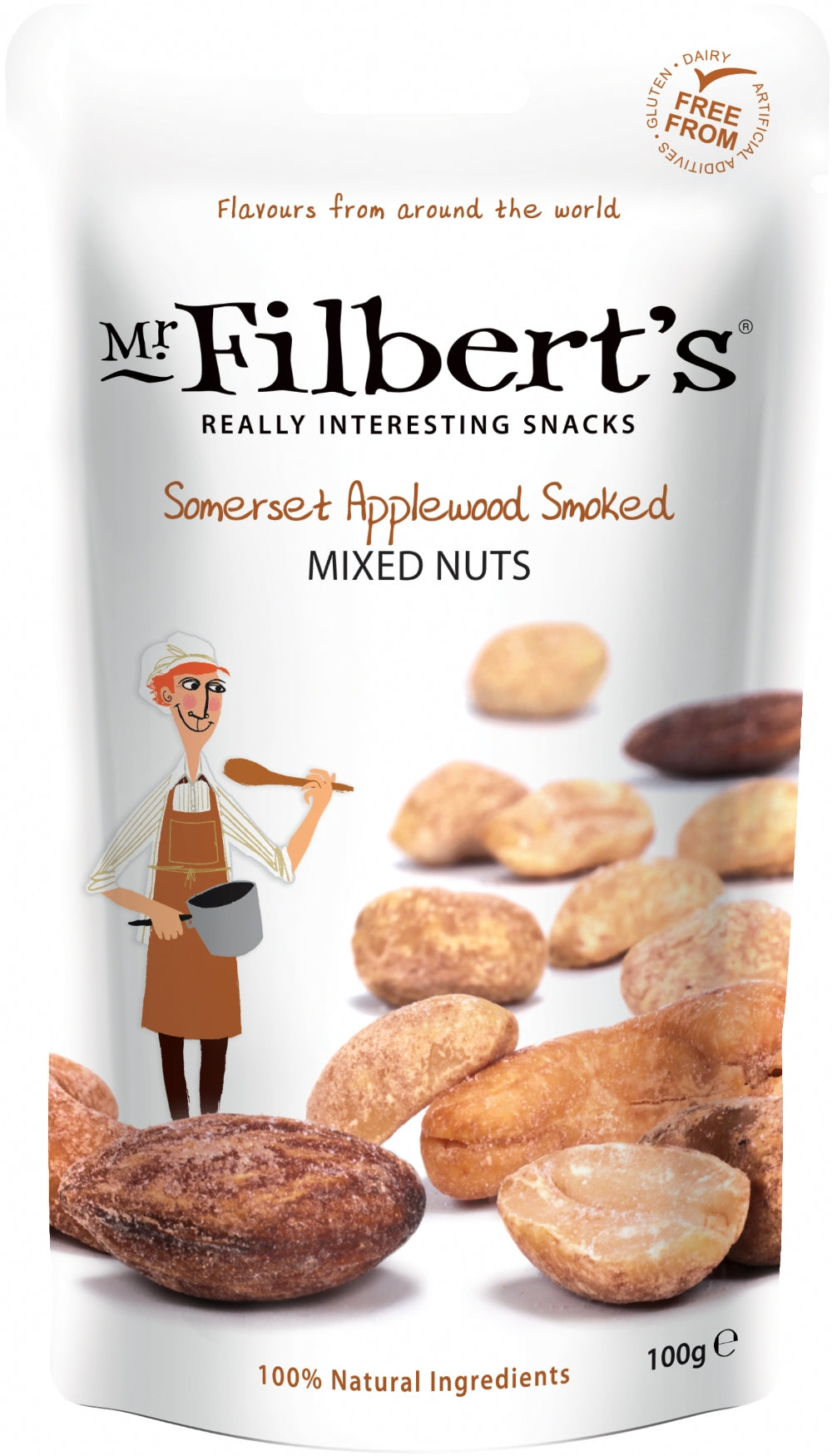 Mr Filberts Applewood Smk Mxd Nuts 100g