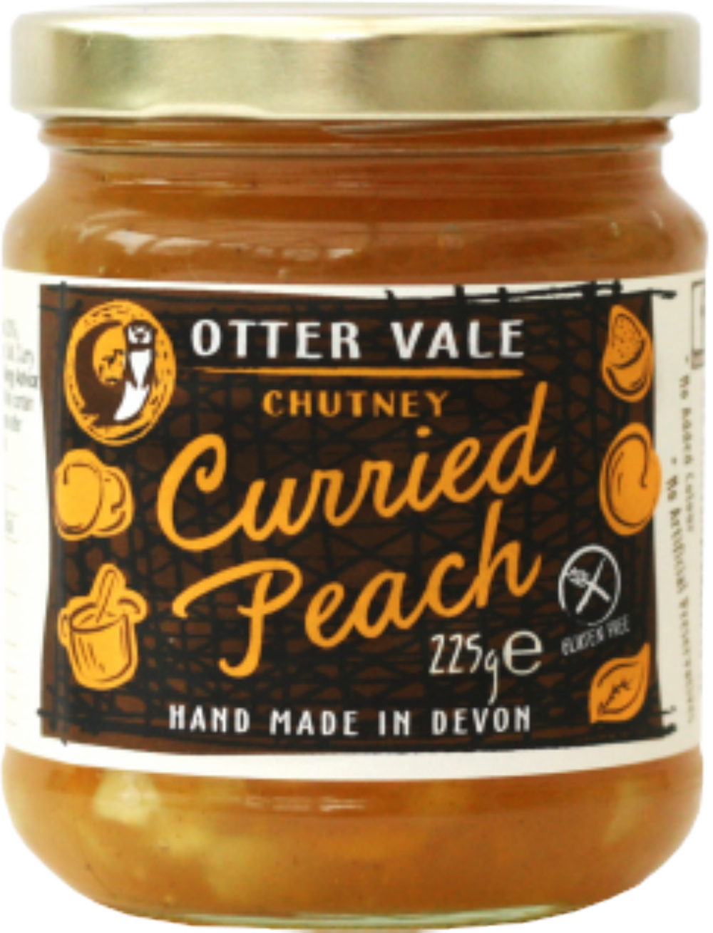 Otter Vale Curried Peach Chutney 225g
