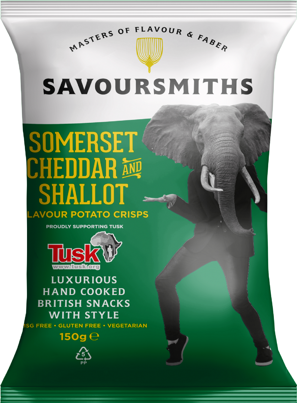 *Savoursmiths Somerset Cheddar & Shallot Crisps 150g
