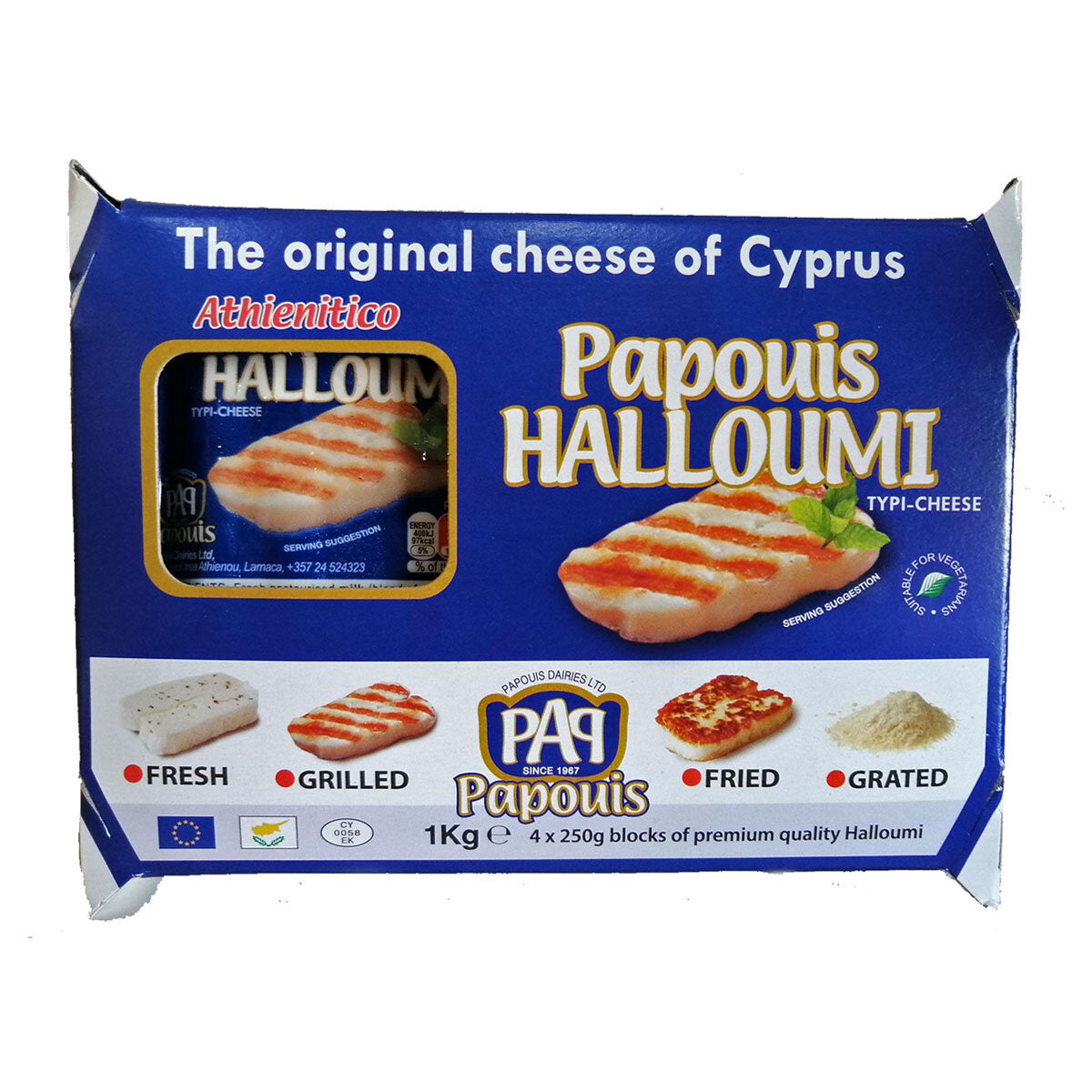 Papouis Halloumi 4 x 250g Pack