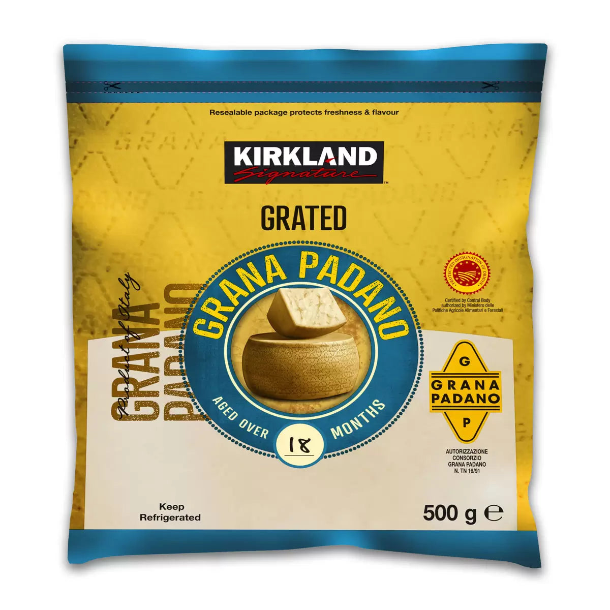 Costco Kirkland Grated Parmesan Cheese 500g