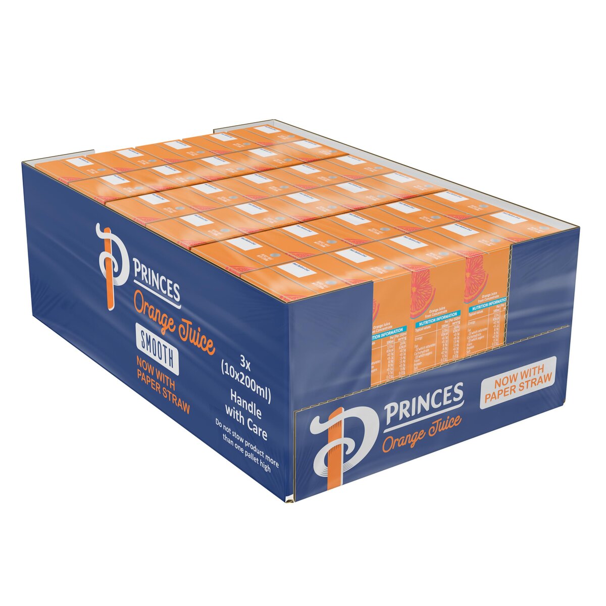 BULK Princes Orange Juice 27x200ml