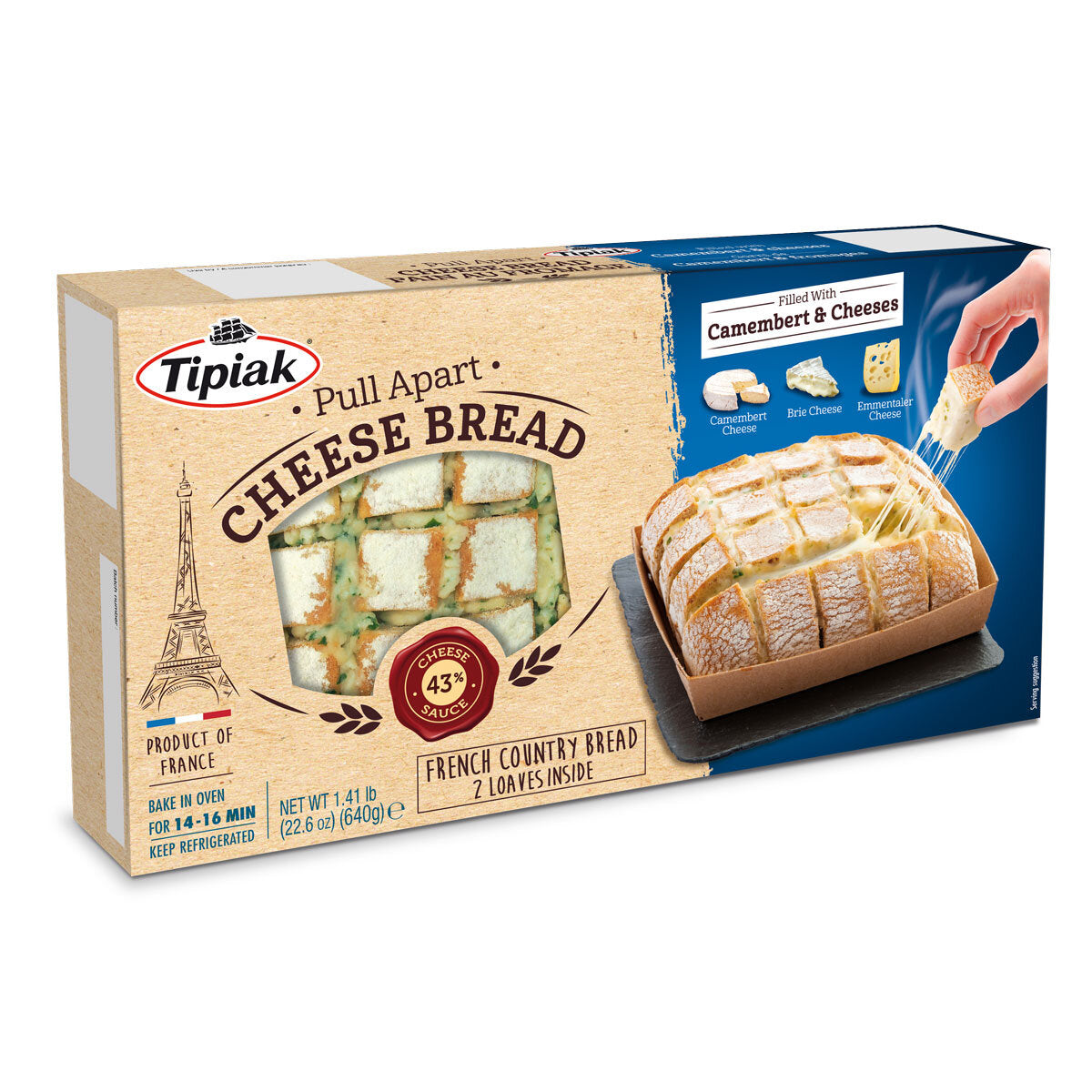 French Pull Apart Cheese Bread 2 x 320g