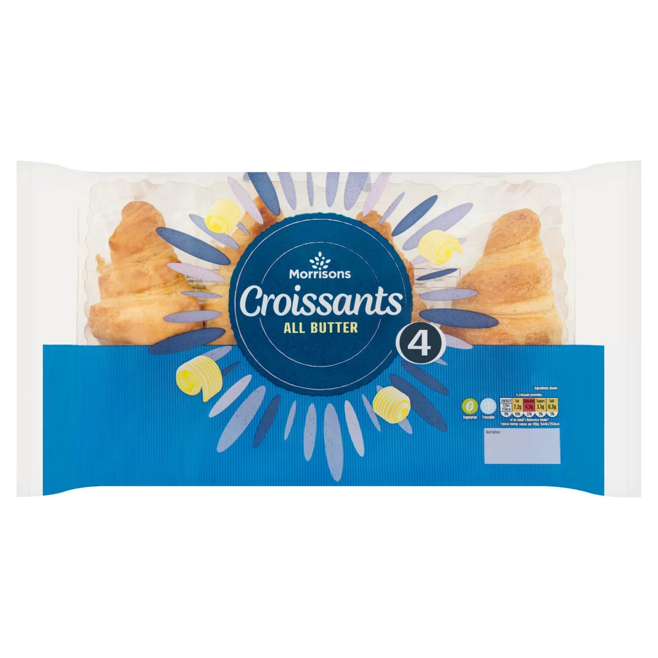Morrisons All Butter Croissants 4pk