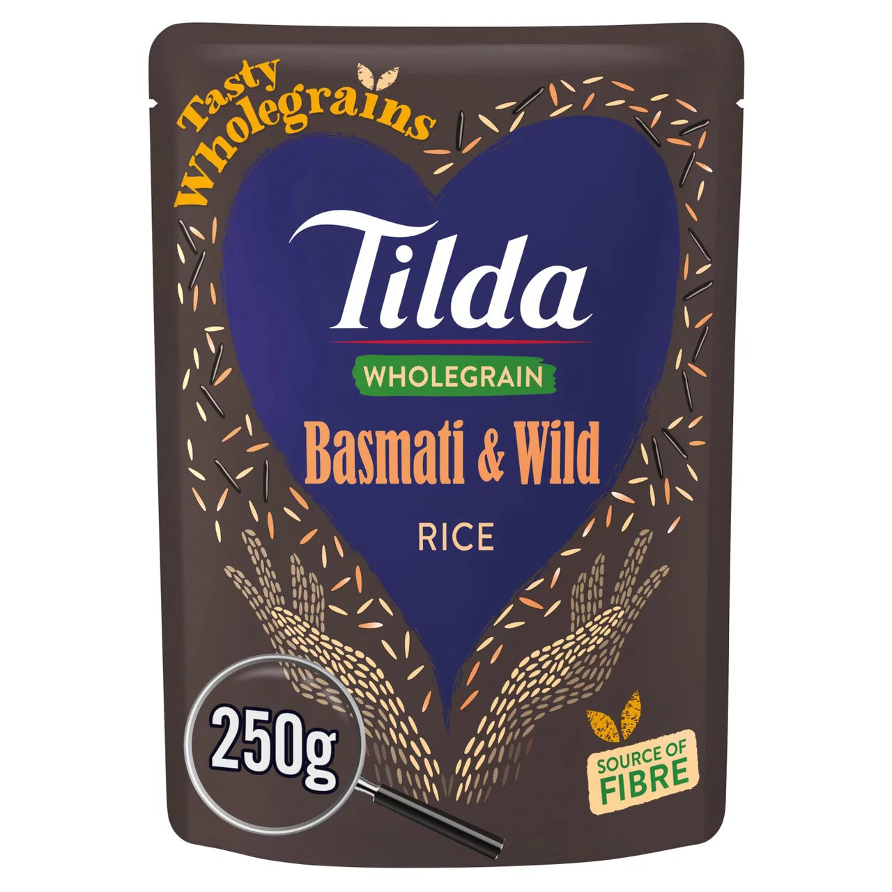 Tilda Microwave Brown Basmati & Wild Rice Wholegrain 250g