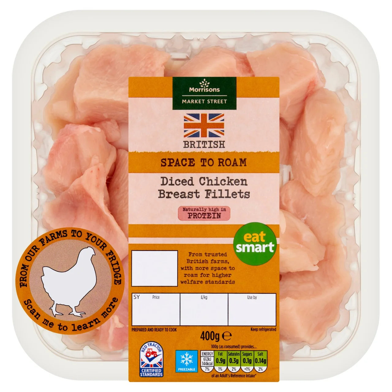 Morrisons Diced Chicken Fillet 400g
