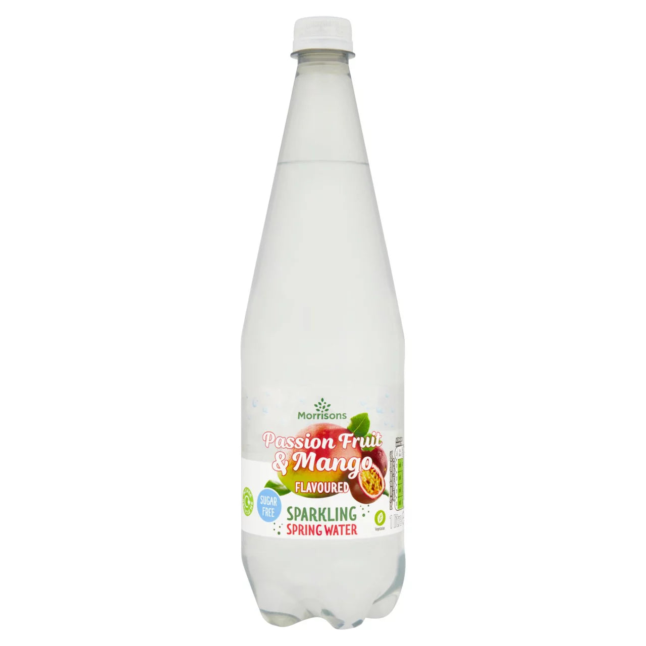Morrisons Sparkling Passion Fruit & Mango Flavoured Spring Water 1L