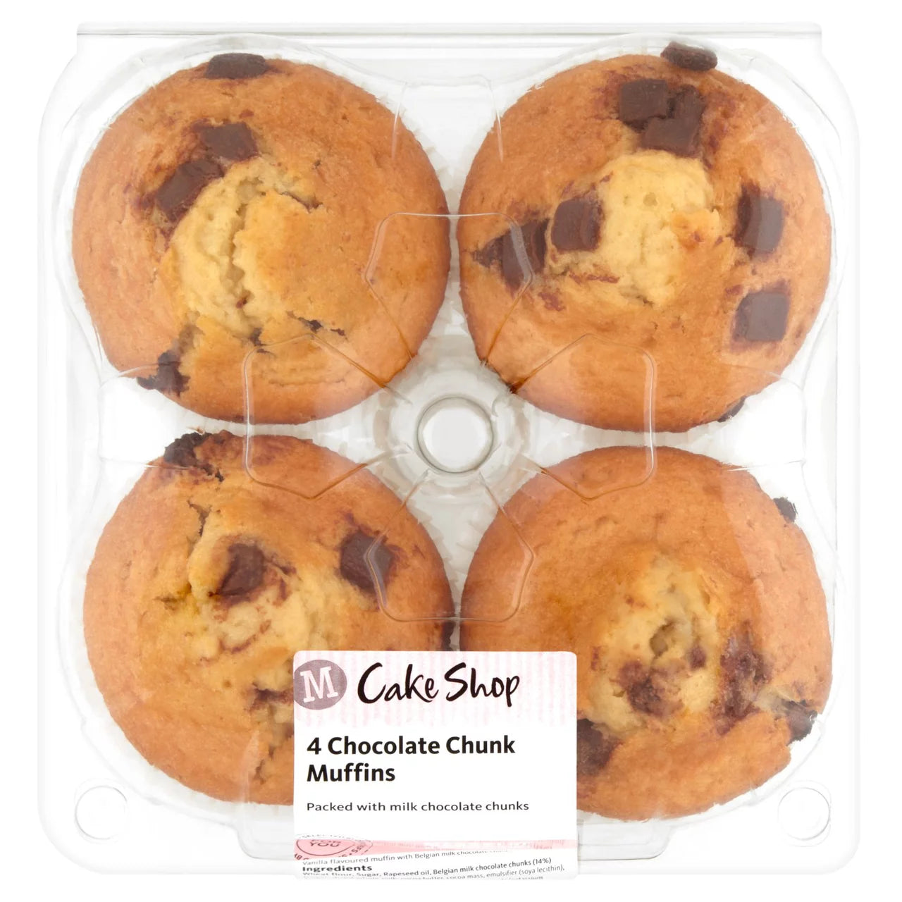 Morrisons 4 Choc Chunk Muffin [867]