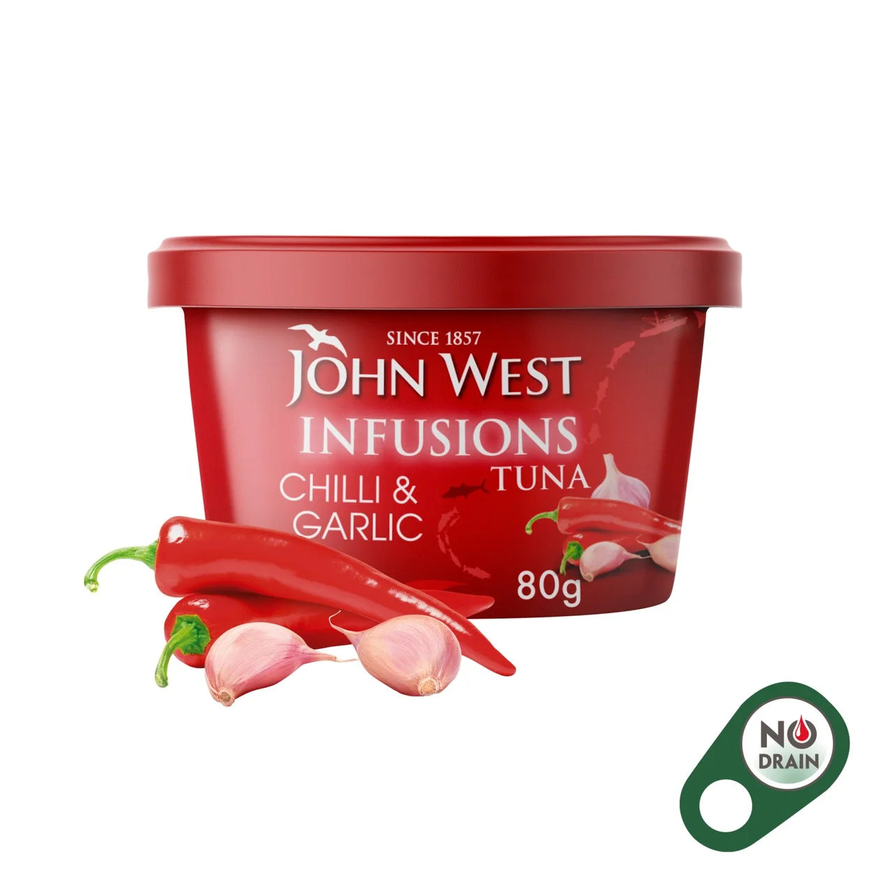 John West Infusions Chilli & Garlic 80g