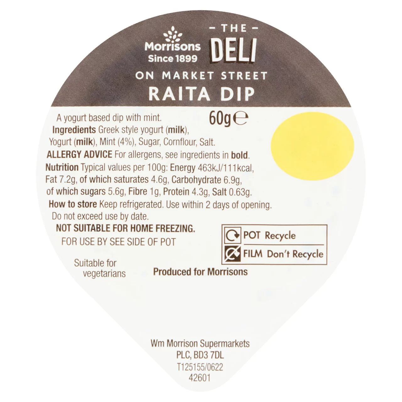 Morrisons Chilled Raita Dip 60g