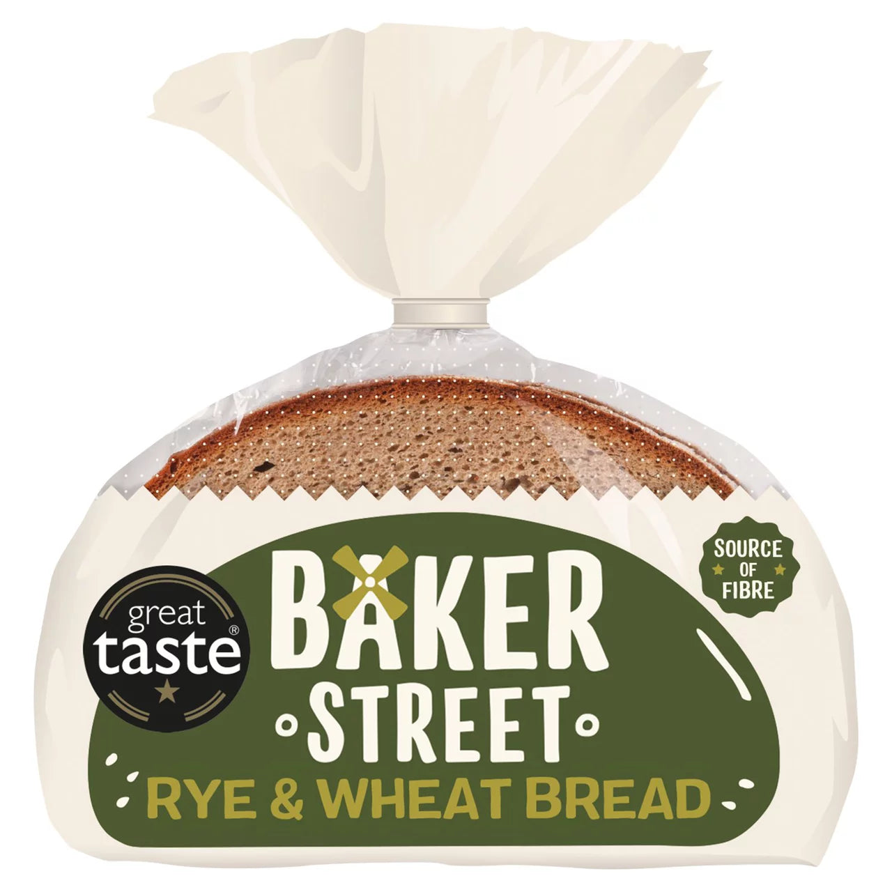 Baker Street Rye and Wheat Bread 500g