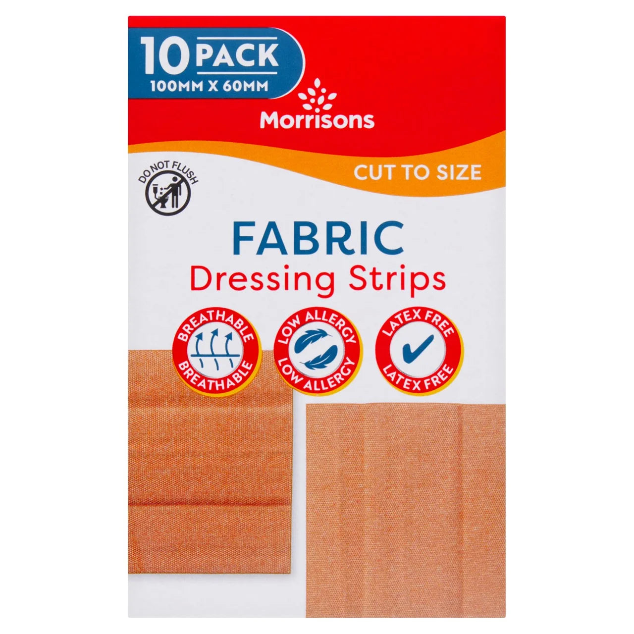 Morrisons Fabric Dressing Strips 10pk