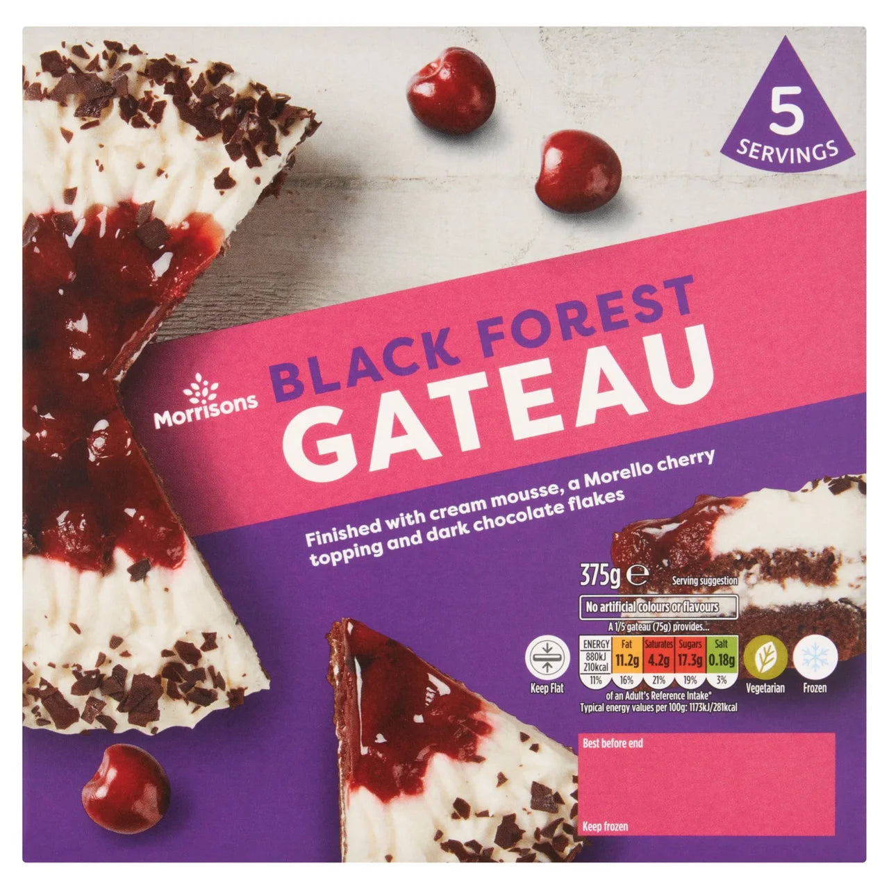 Morrisons Black Forest Gateau 375g