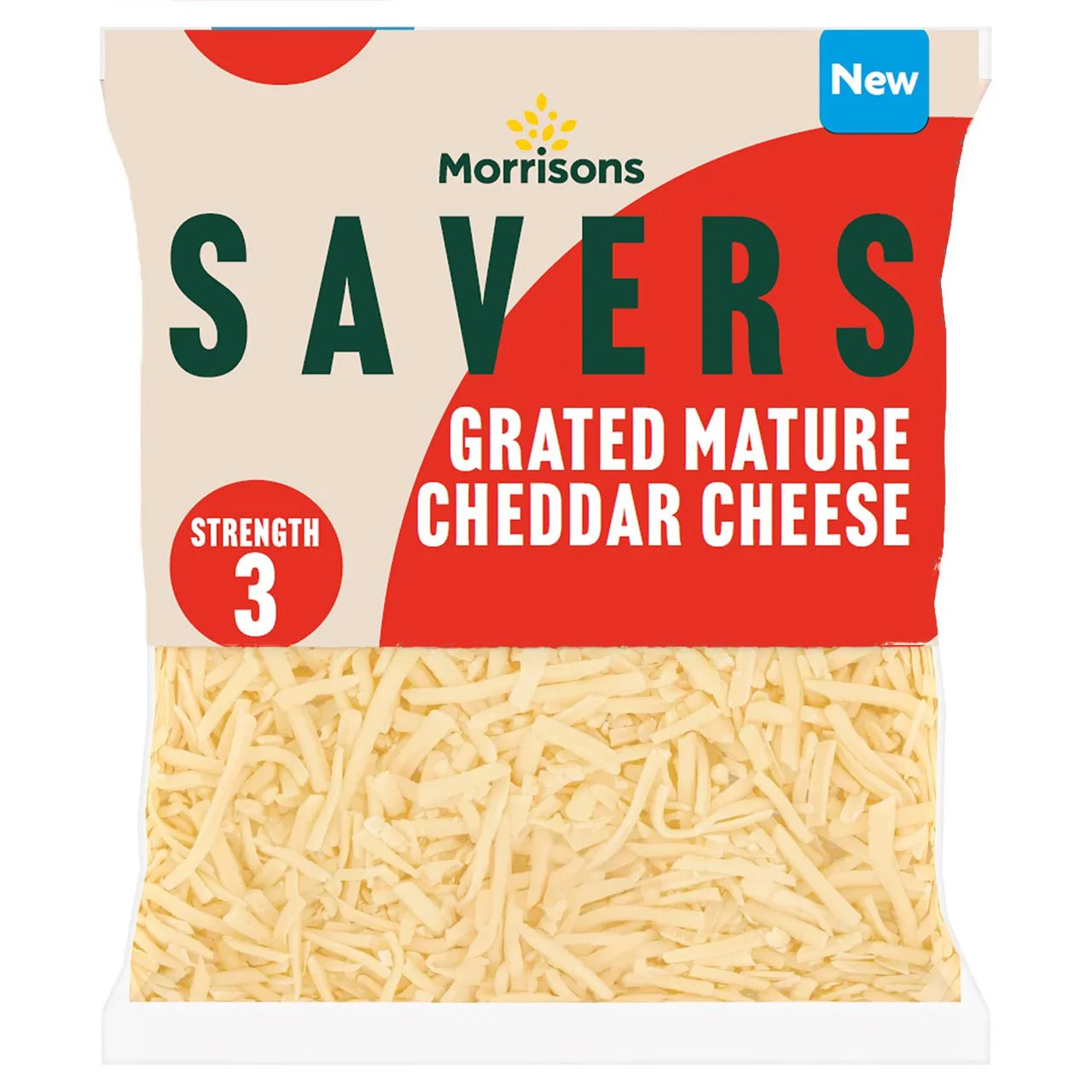 Morrisons Savers Grated Mature Cheddar Cheese 250g