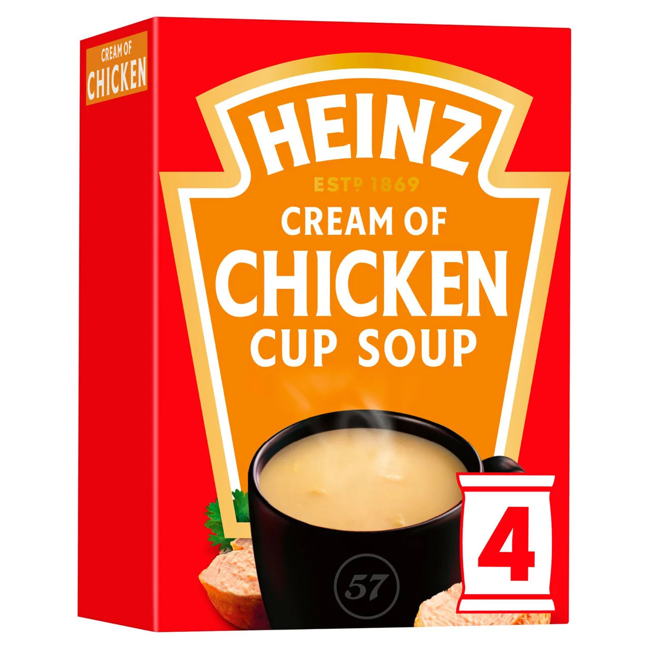 Heinz Cup Soup Cream Of Chicken 4 x 68g