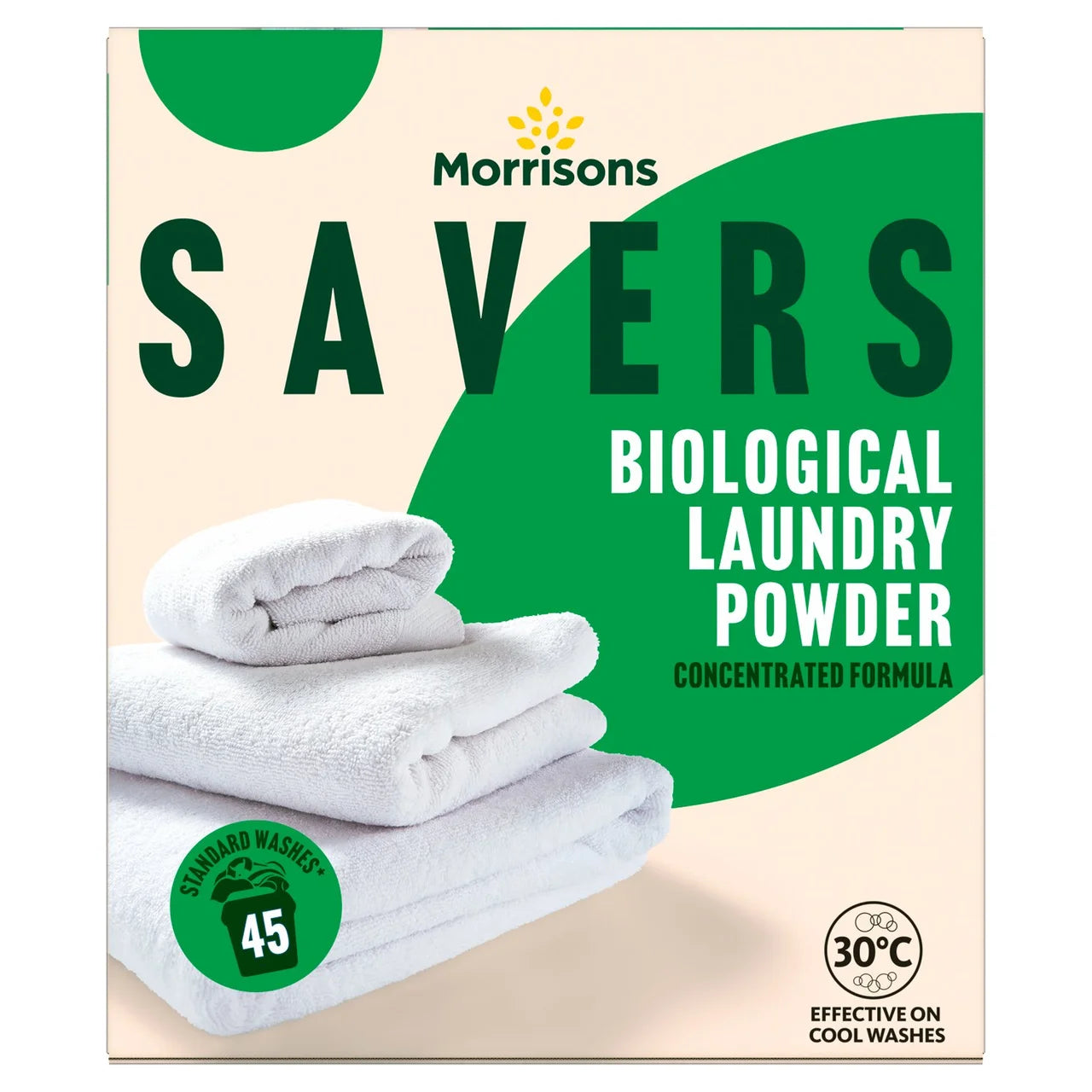 Morrisons Savers Laundry Powder 45 Washes 2.25kg