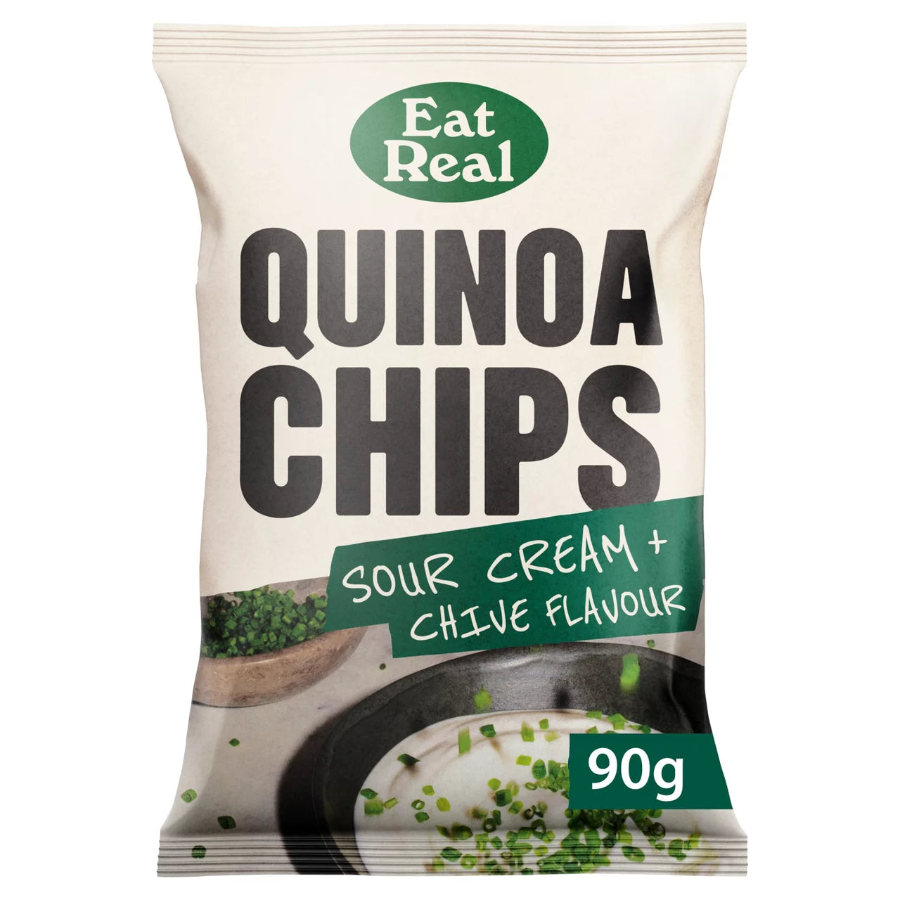 Eat Real Sour Cream & Chive Quinoa Chips 90g
