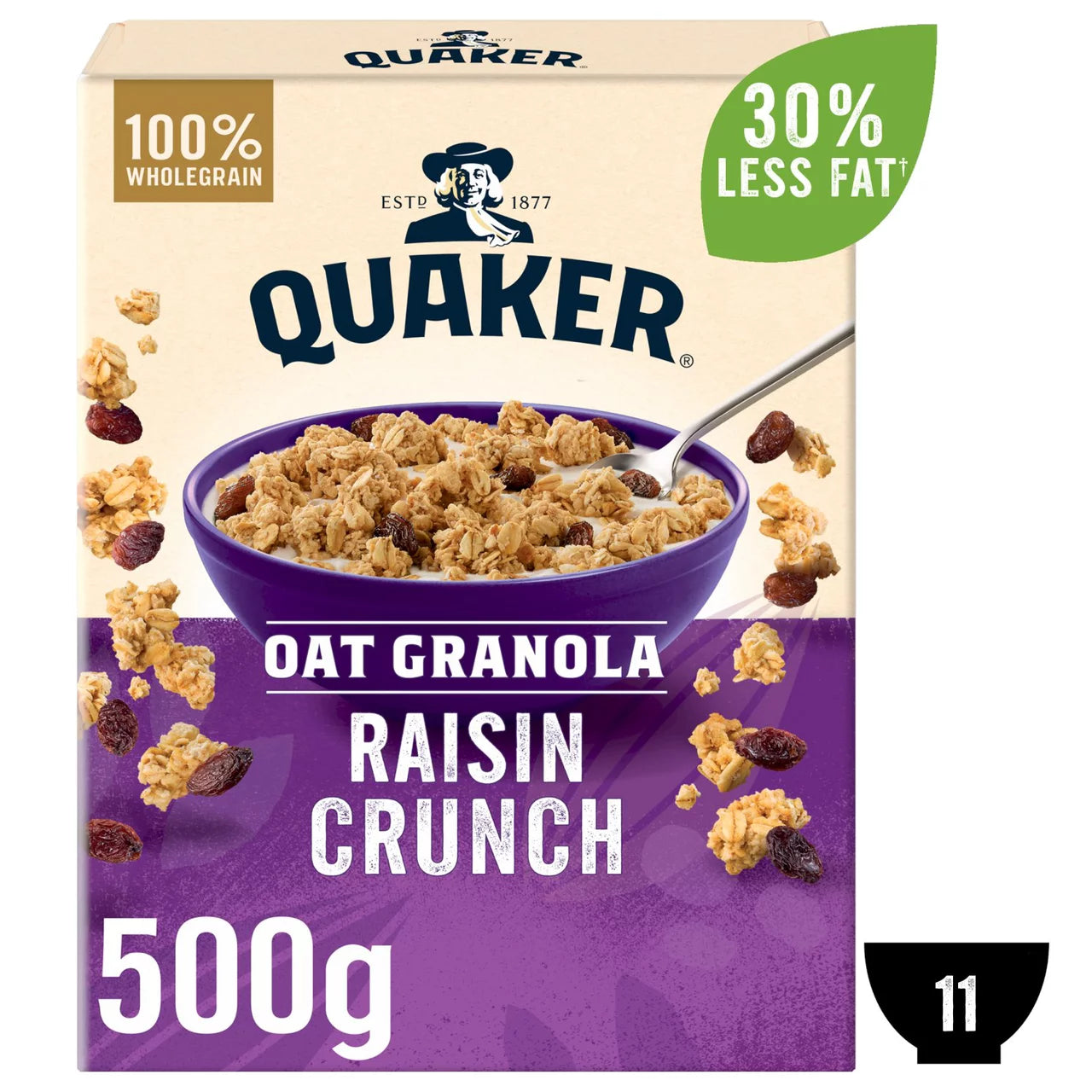 Quaker Oats Oat Granola Raisin 500g