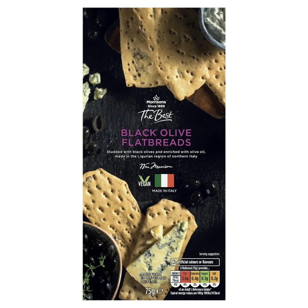 Morrisons Black Olive Flatbreads
