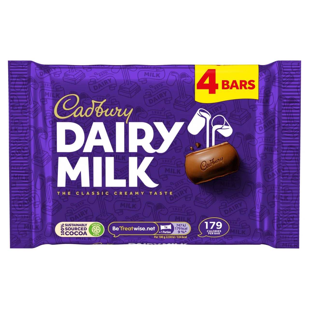 Cadburys Dairy Milk 4pk