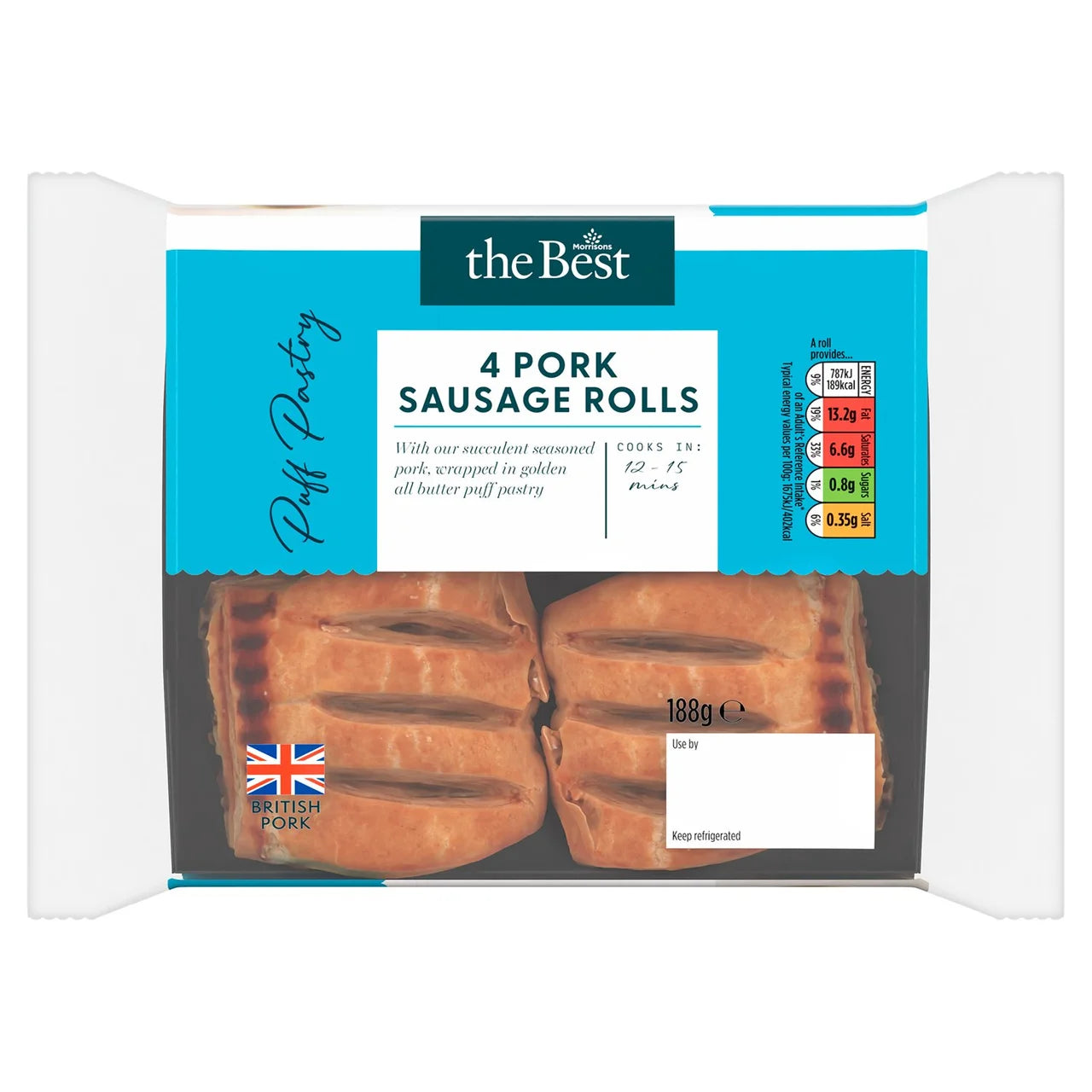 Morrisons The Best Pork Sausage Rolls 4 x 47g