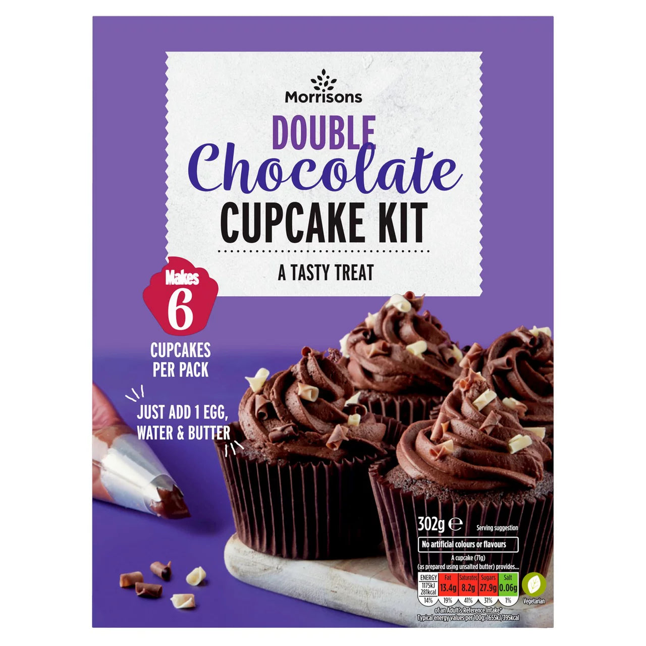 Morrisons Double Chocolate Cupcake Kit 302g