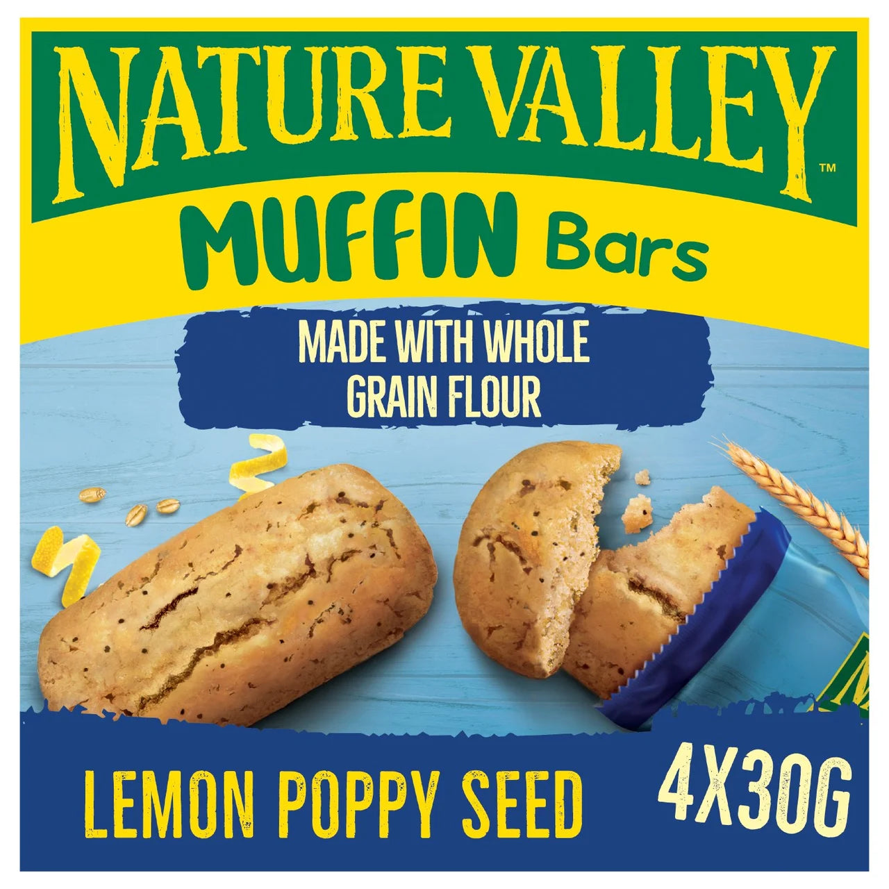Nature Valley Muffin Bars Lemon Poppy Seed 4 x 30g