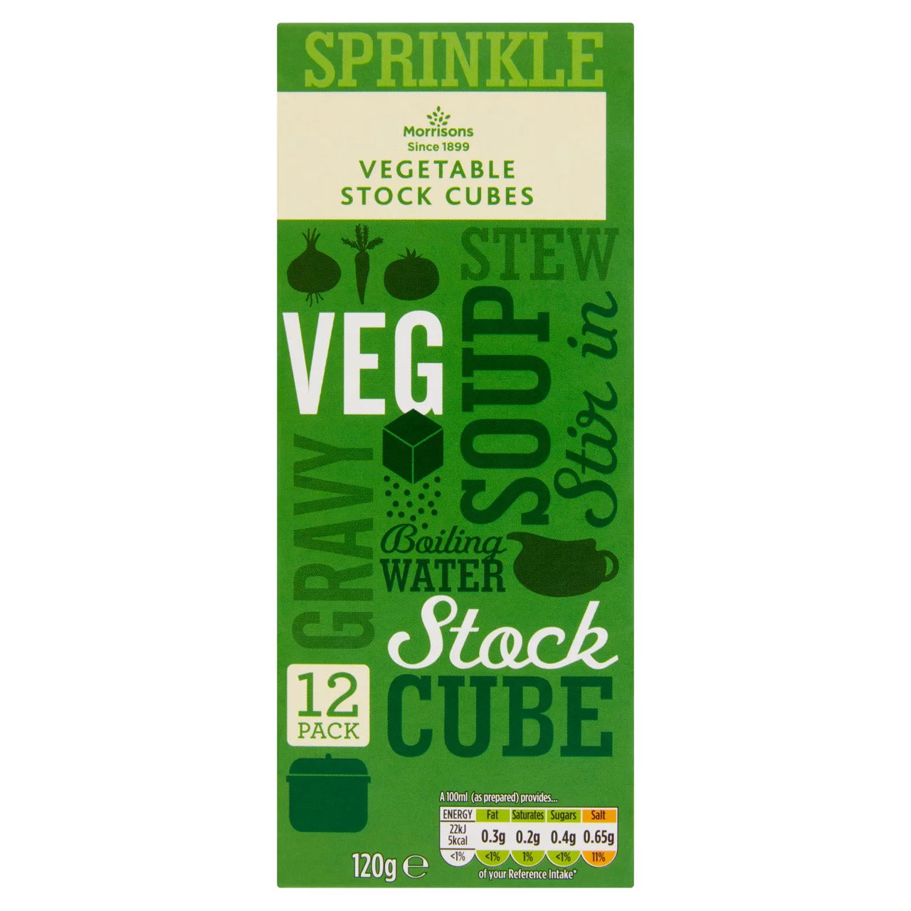 Morrisons Vegetable Stock Cubes 120g