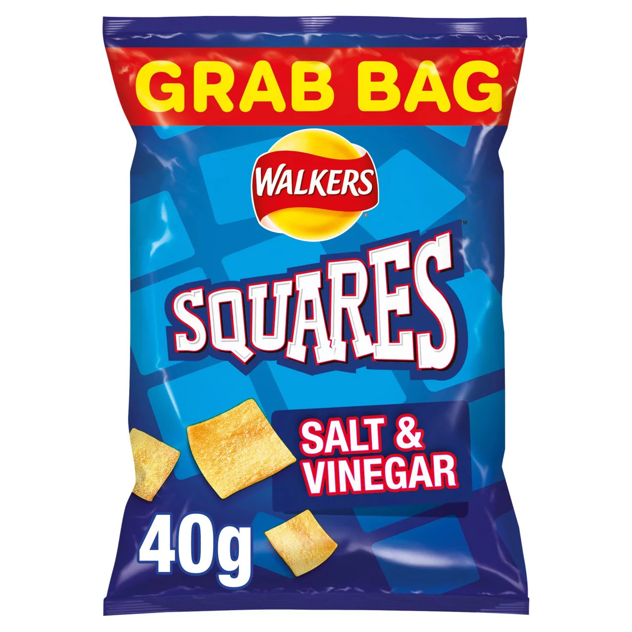 Walkers Squares Salt & Vinegar 40g