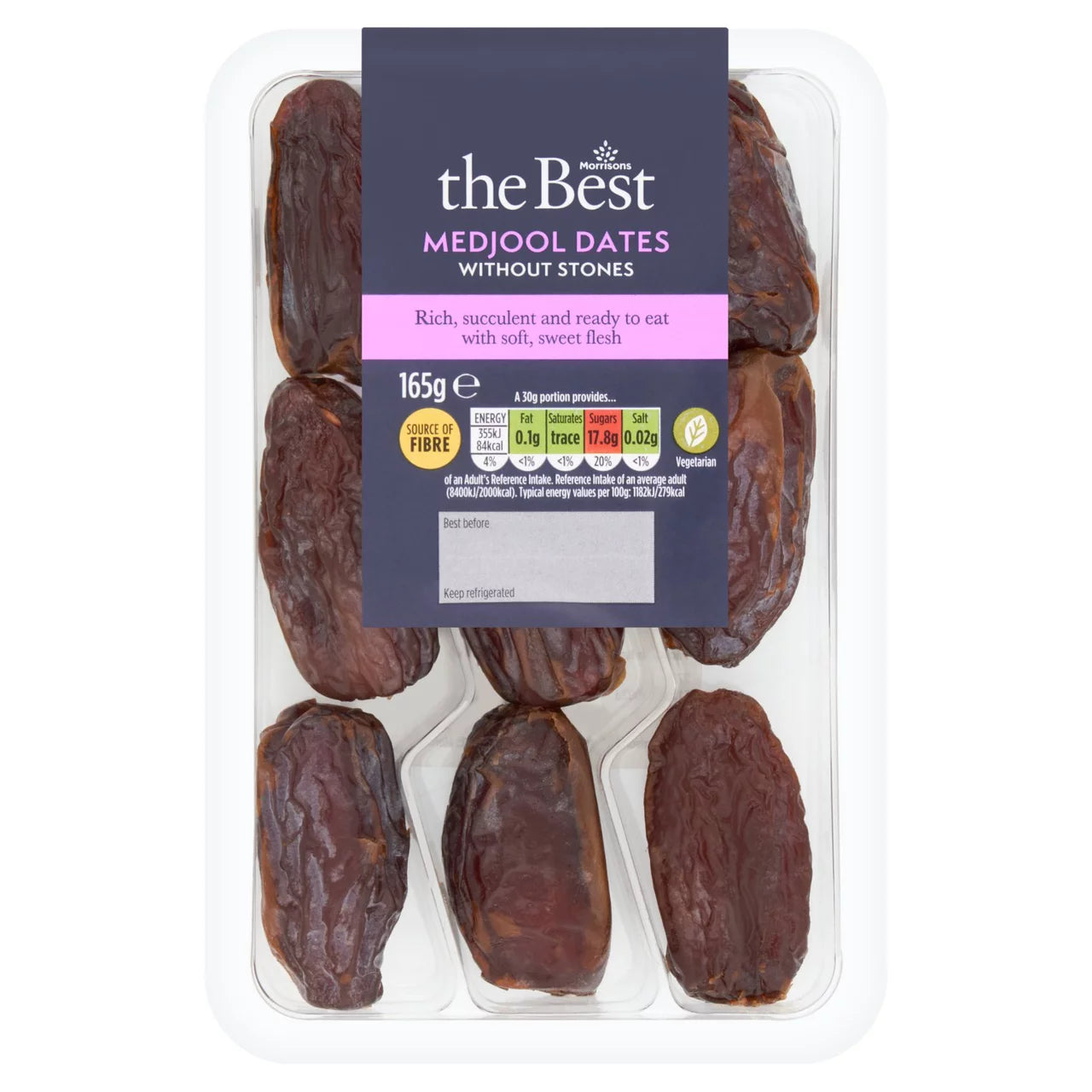 Morrisons The Best Pitted Medjool Dates 165g