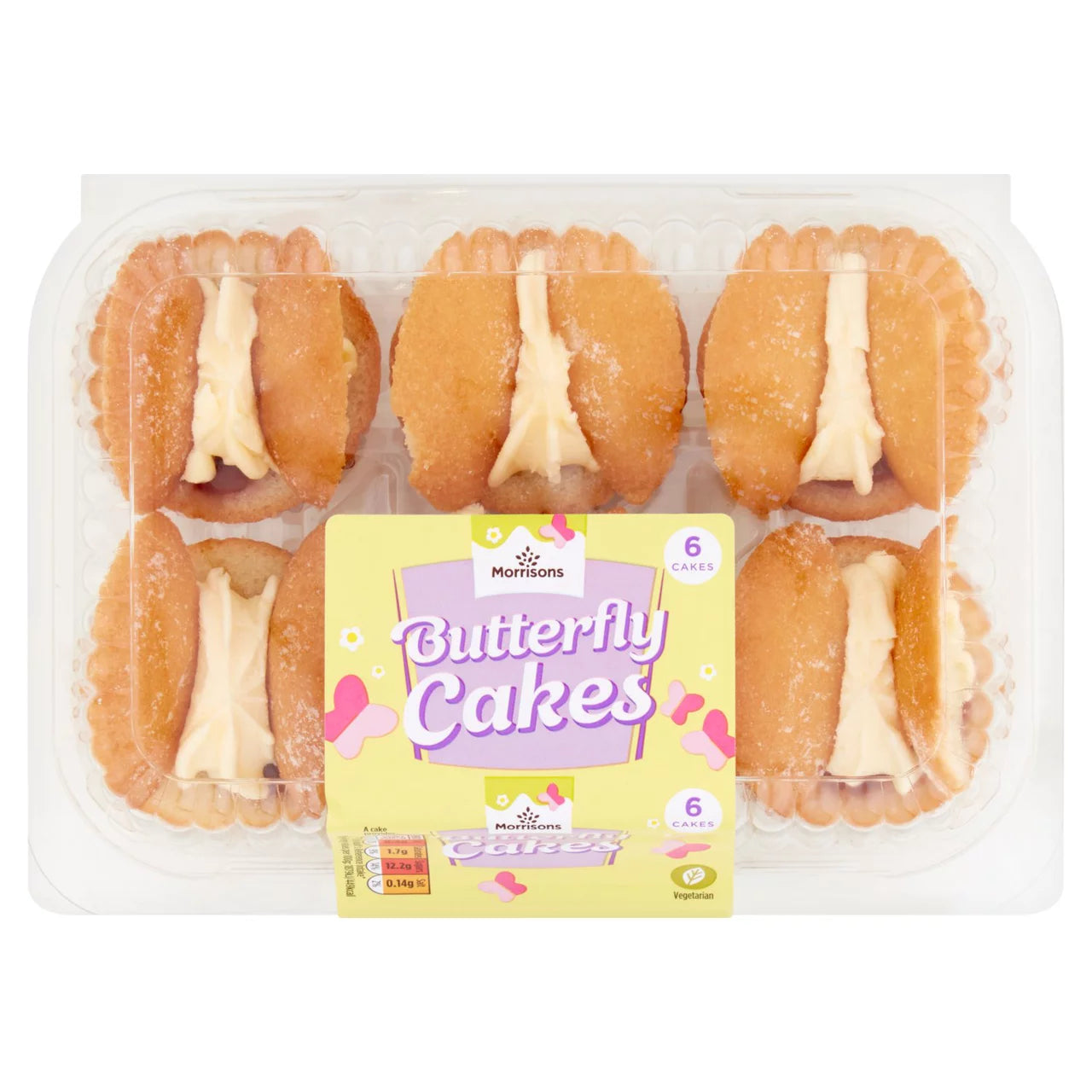 Morrisons Butterfly Cakes 6pk