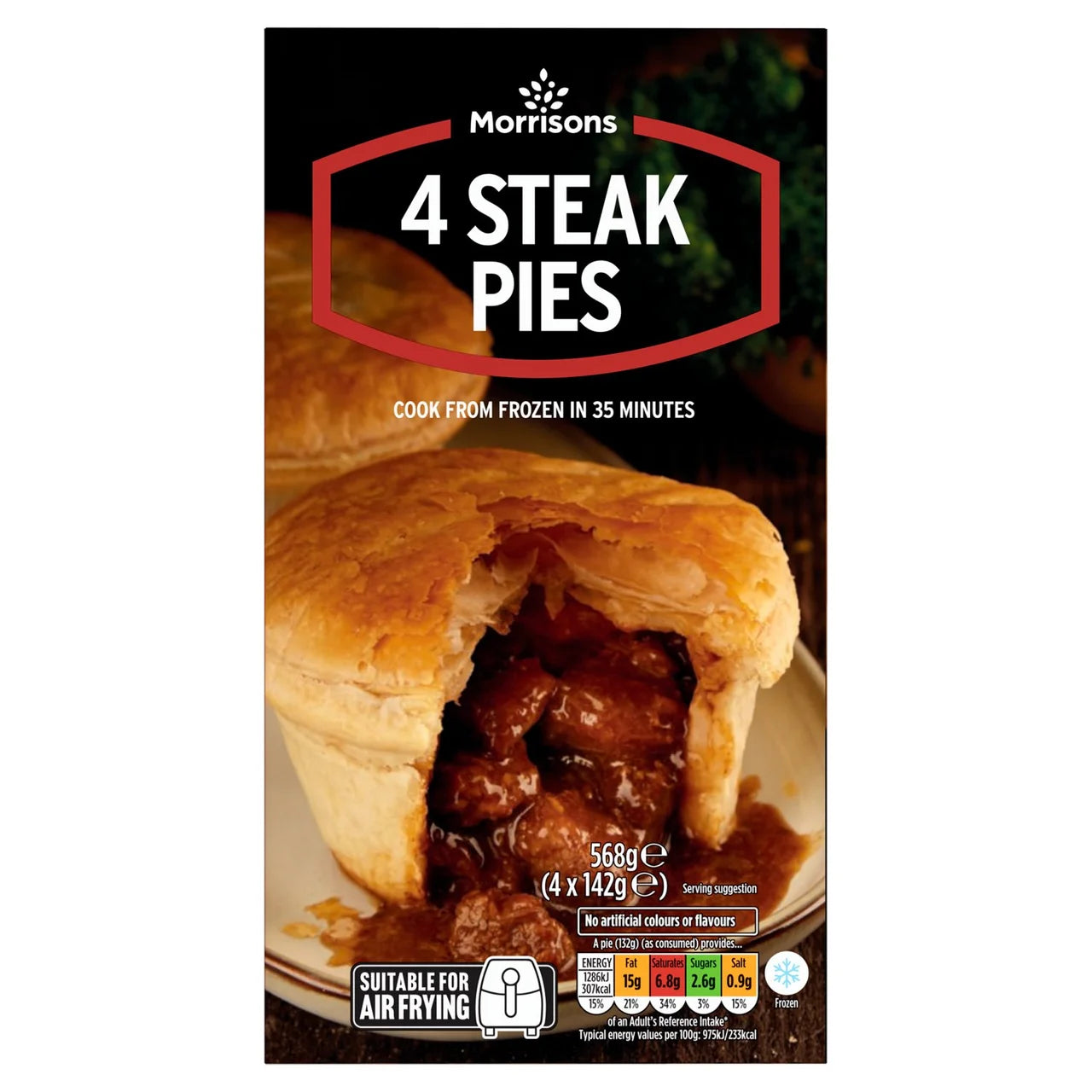 Morrisons Steak Pies 568g