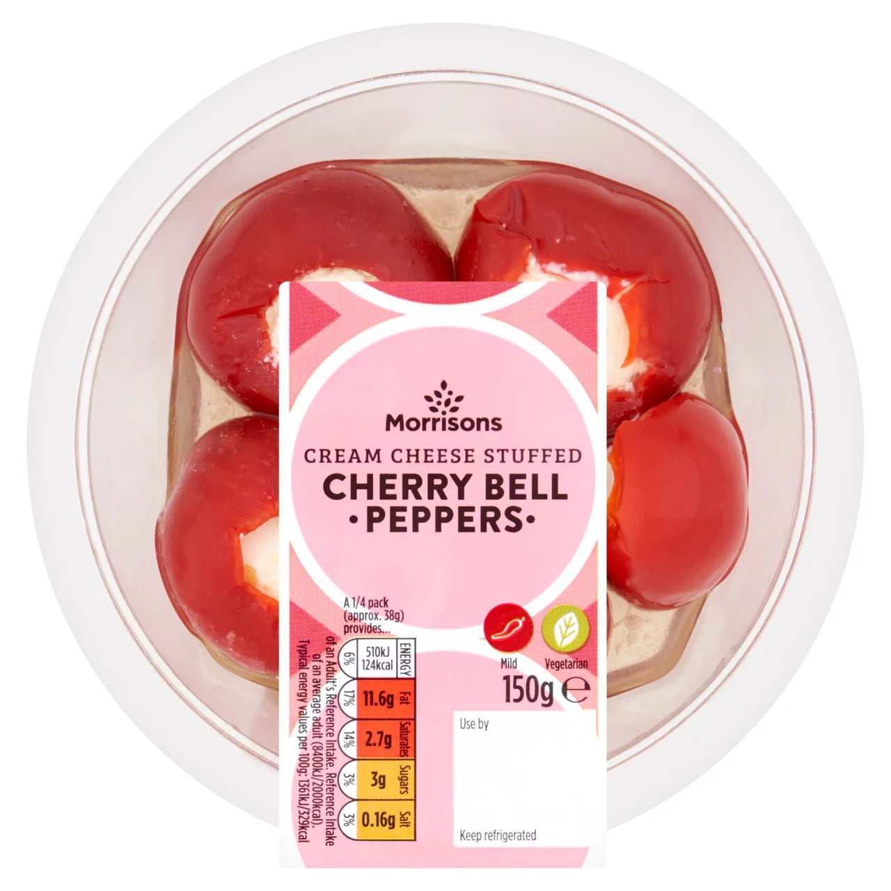 Morrisons Cream Cheese Stuffed Cherry Bell Peppers 150g