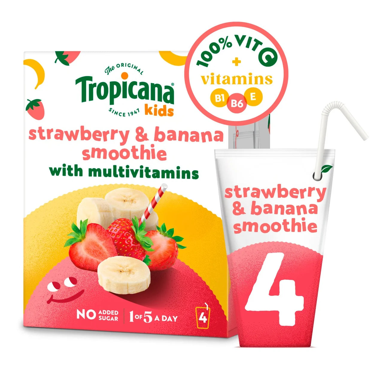 Morrisons Tropical Kids Smoothie 4 x 150ml