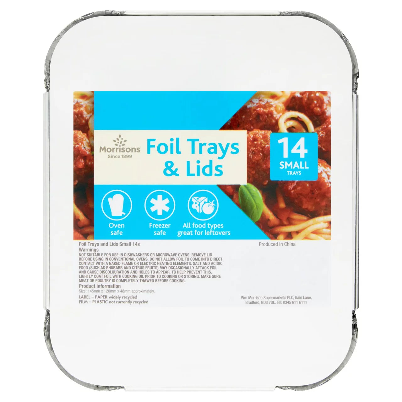 Morrisons Small Trays & Lids 14pk