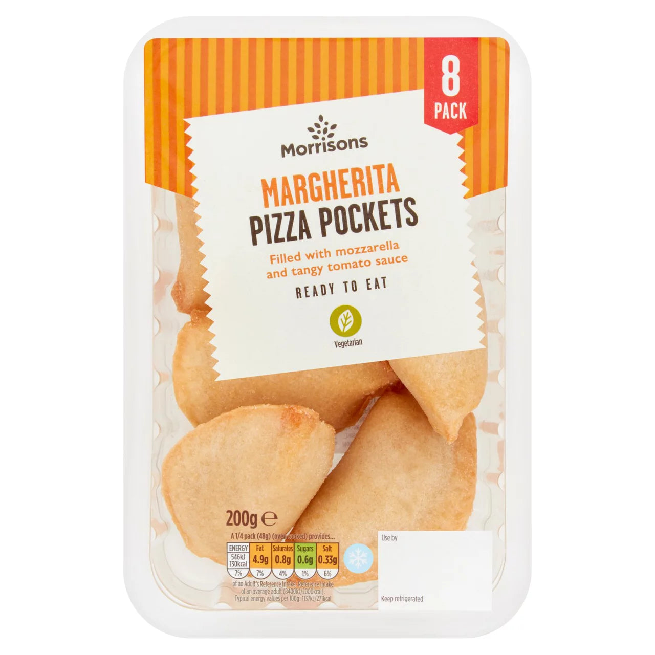 Morrisons Margherita Pizza Pockets 200g