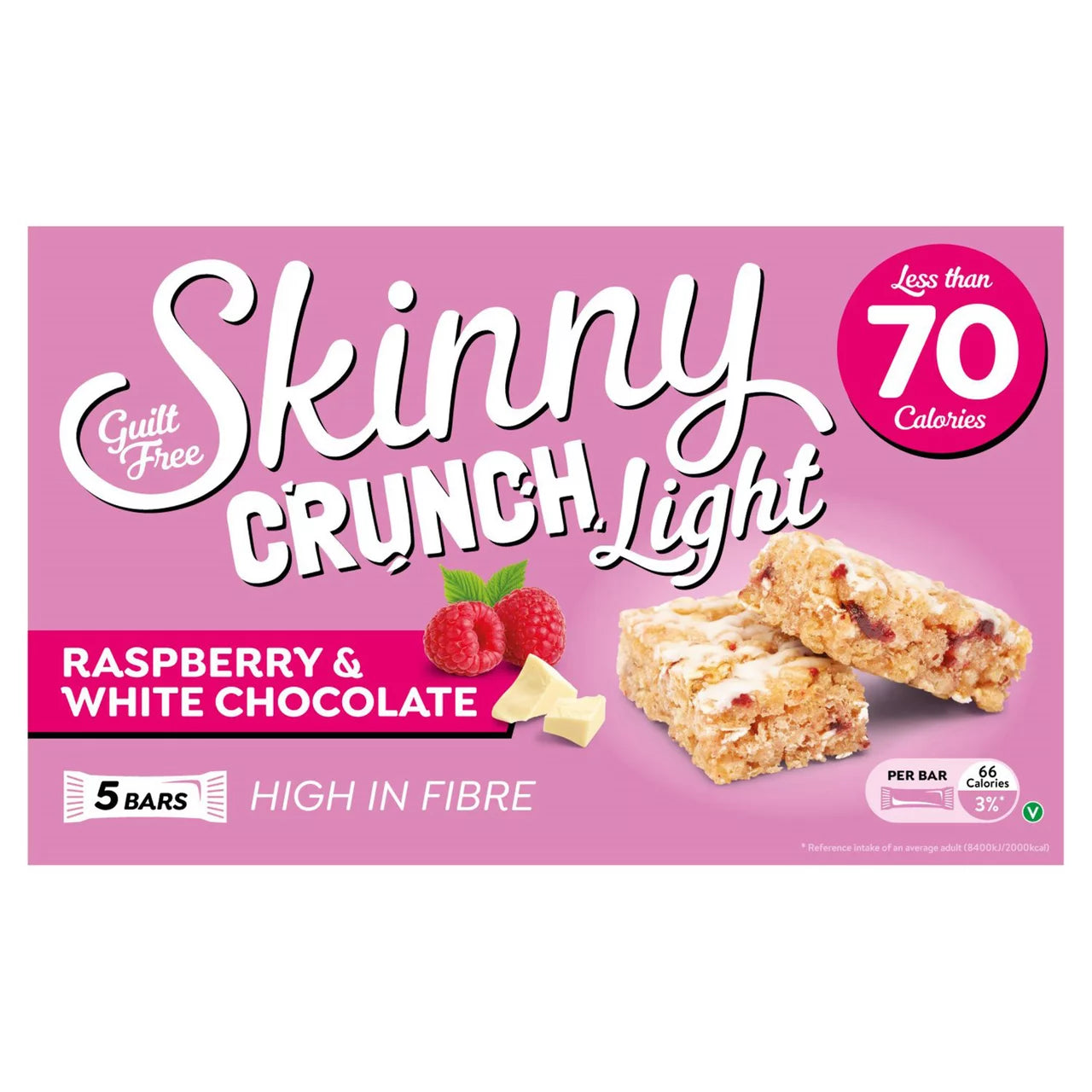 Skinny Crunch Light Rasberry & White Chocolate 5pk