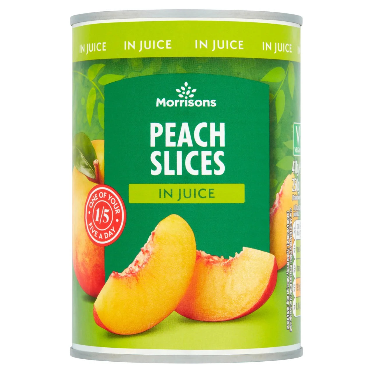 Morrisons Peach Slices In Light Syrup 411g