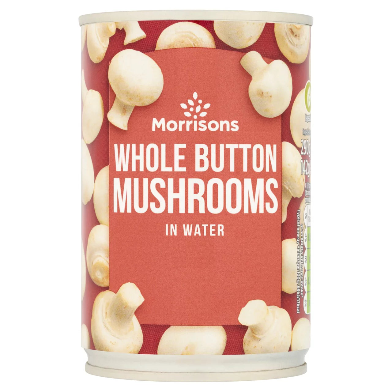 Morrisons Whole Button Mushrooms 290g