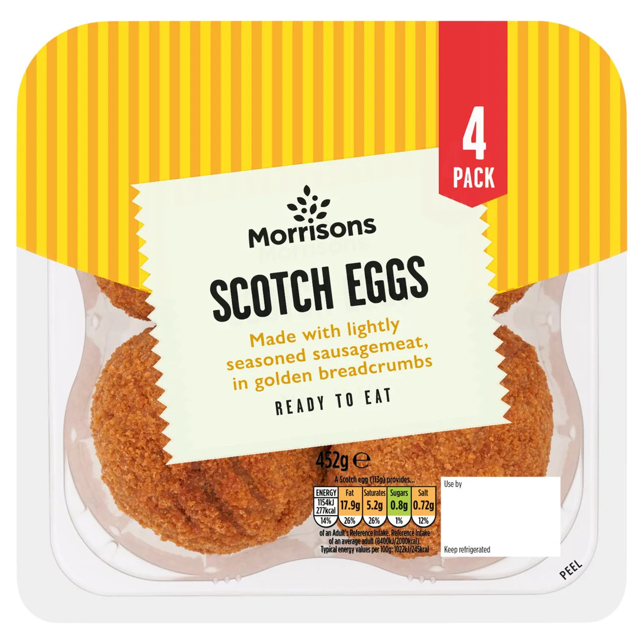 Morrisons 4 Scotch Eggs 452g