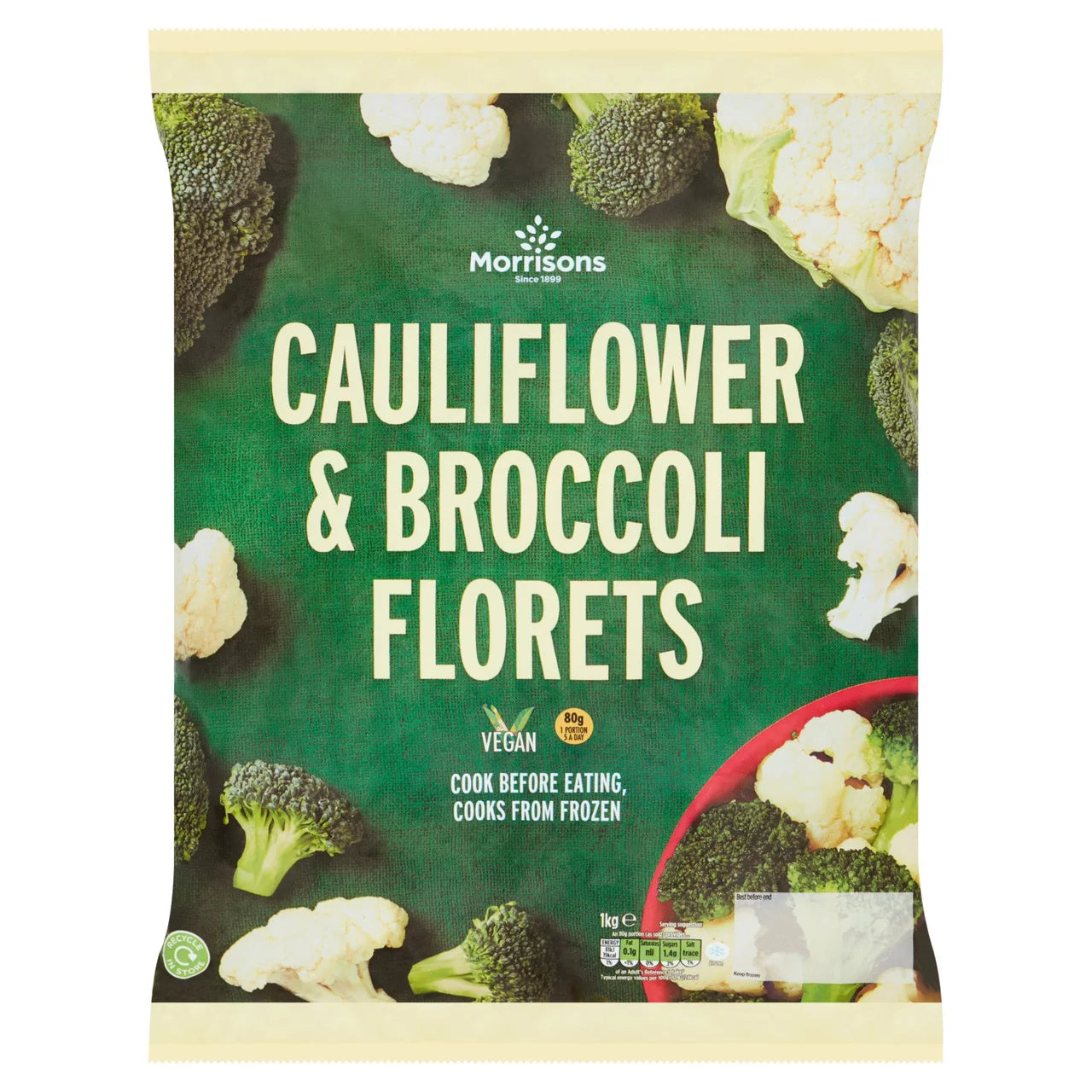 Morrisons Cauliflower Broccoli 1kg