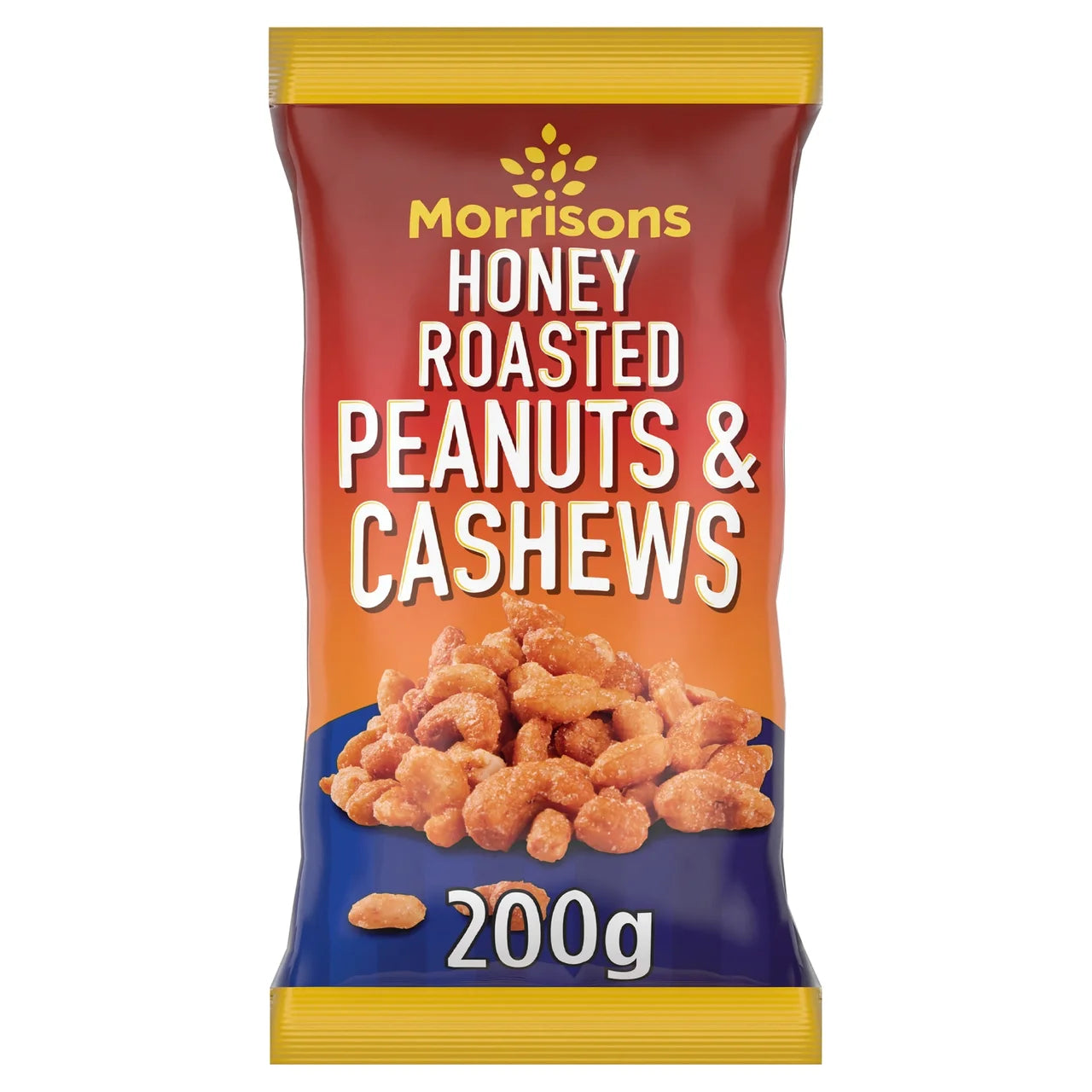 Morrisons Honey Roast Peanuts & Cashews 200g