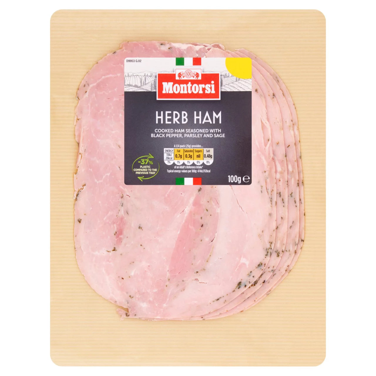Montorsi Deli Herb Ham 100g